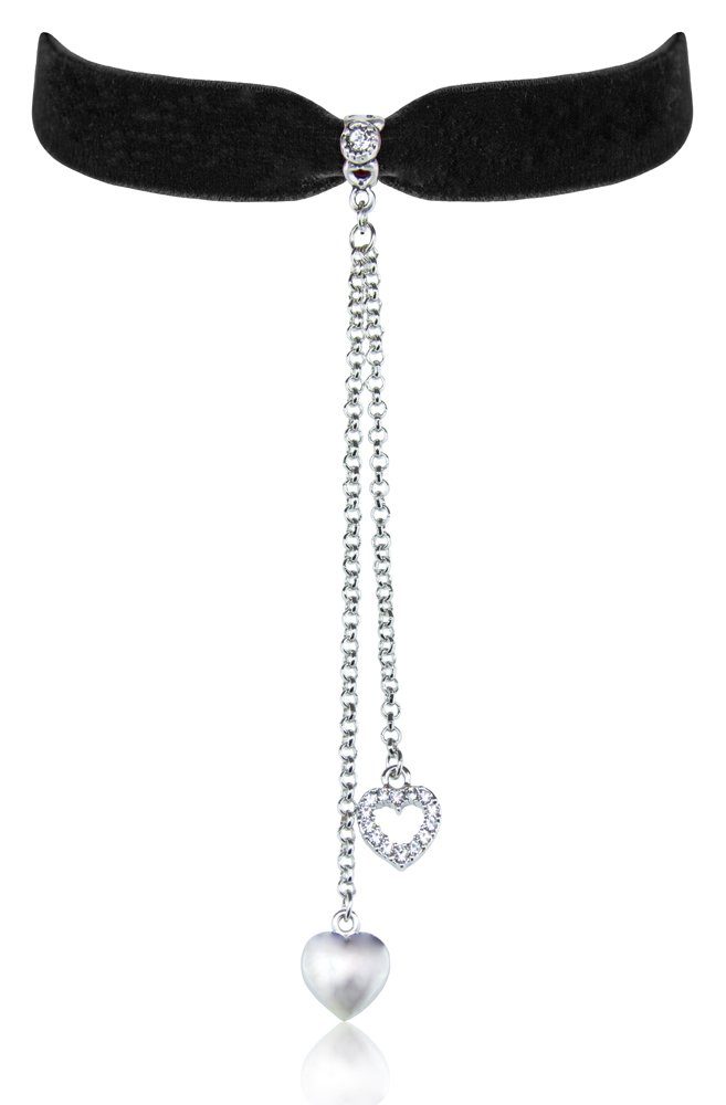 LUISIA® Collier Samt Kropfband mit Herz günstig online kaufen