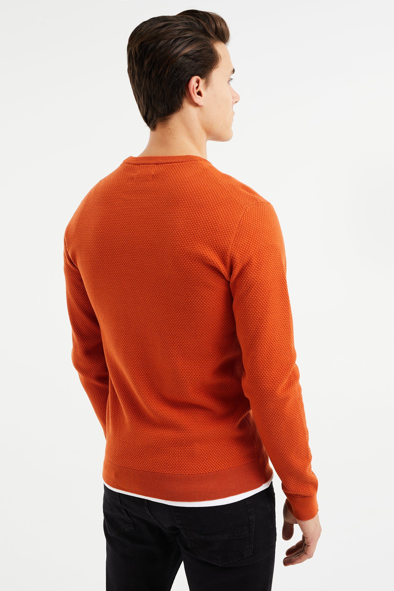 WE Fashion Sweater (1-tlg) Orange