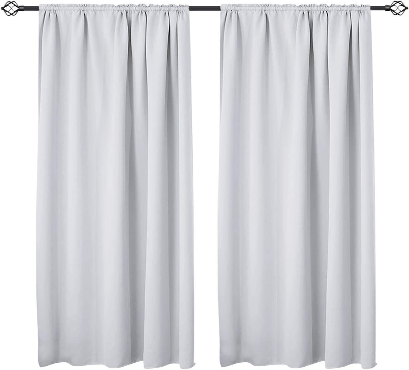 Woltu Gardine (2 St), Kräuselband für Schiene, Thermo-/Verdunklungsvorhang günstig online kaufen