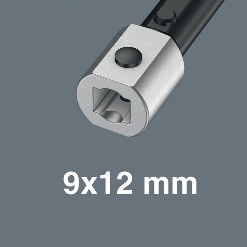 Wera Ringschlüssel Einsteck-Ringschlüssel, offen, 9x12 mm, 9x12 x 13 x 44 mm 05078653001
