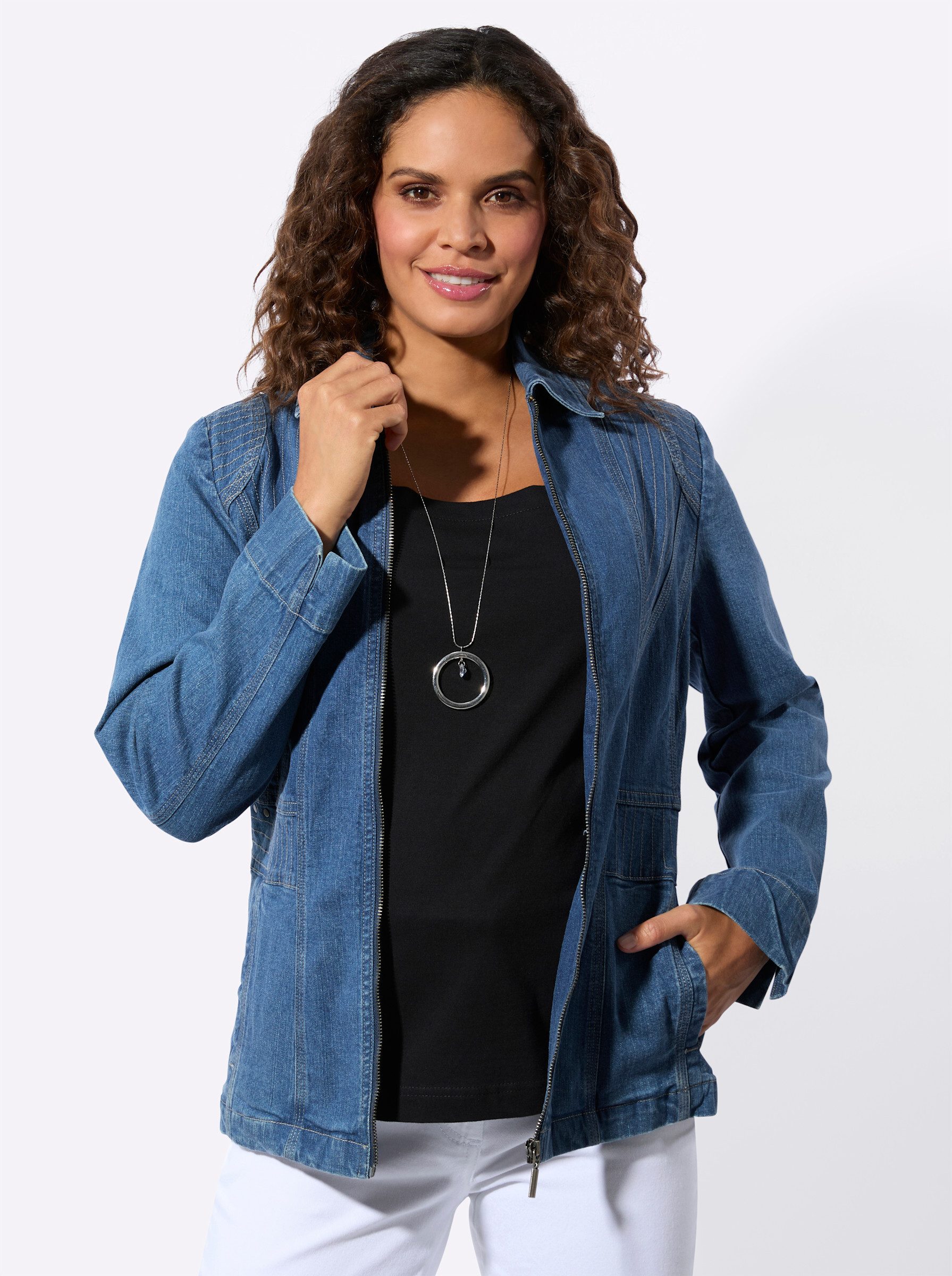 Witt Blusenblazer Jeansjacke günstig online kaufen