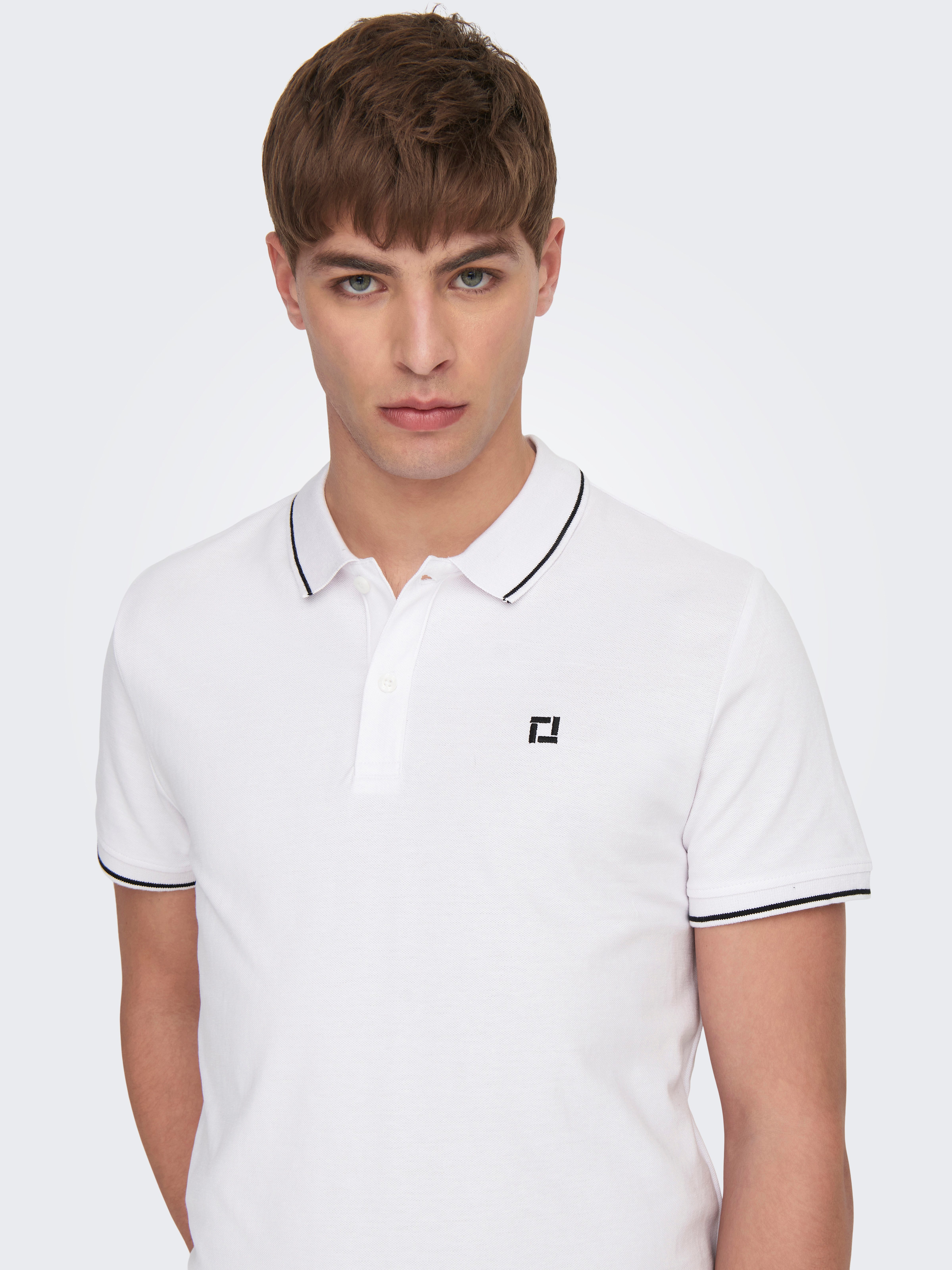 ONLY & SONS Poloshirt ONSFLETCHER SLIM SS POLO NOOS Baumwolle, normal geschnitten – Bild 2 von 5