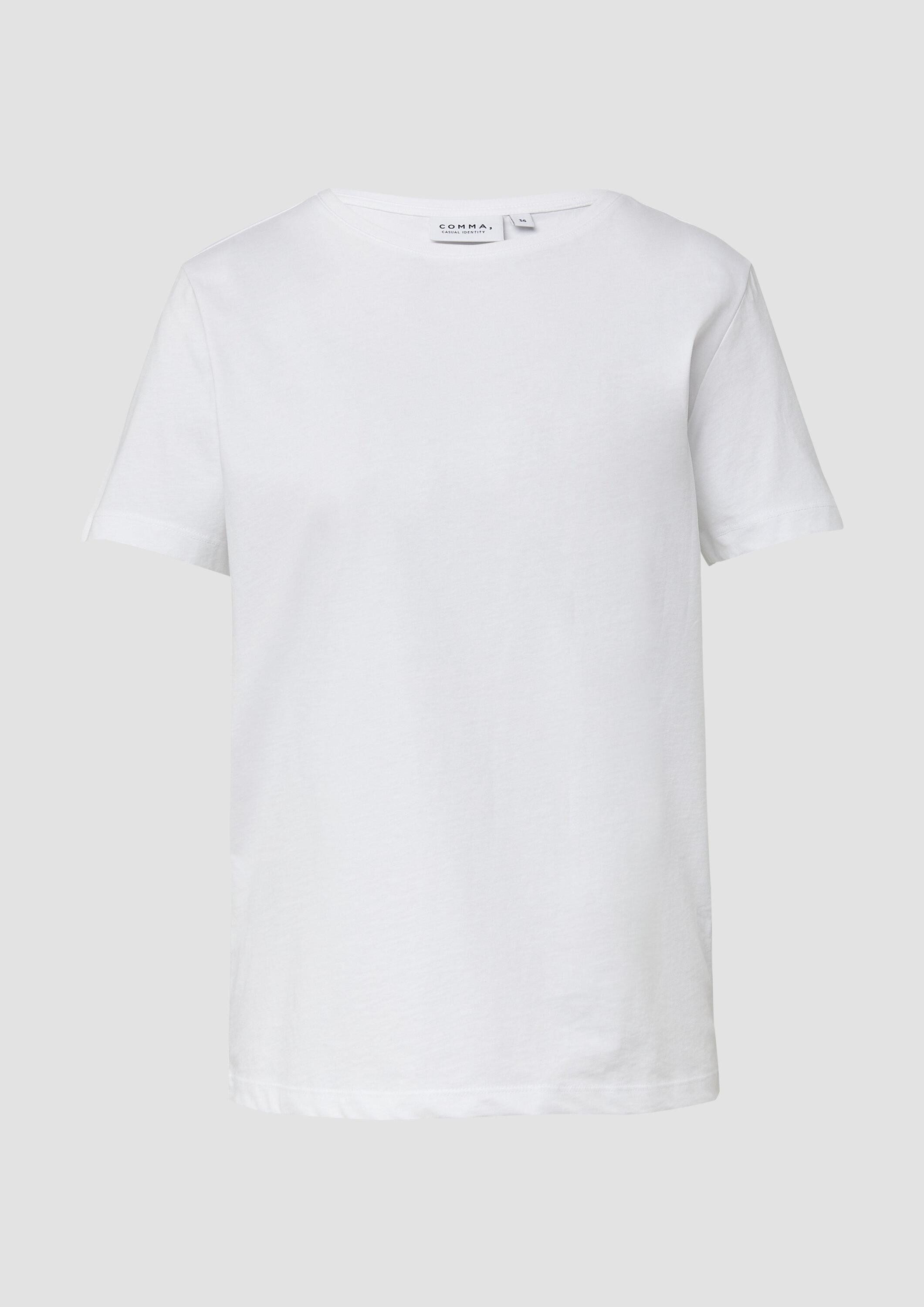 comma Kurzarmshirt T-Shirt T-Shirt im Relaxed Fit mit Rückenprint