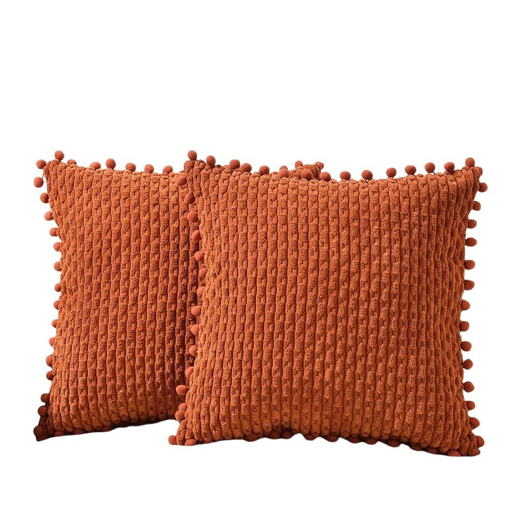 Coonoor Kissenbezüge Sofa Kissenbezug,mit Pompons, (2 Stück), für Weihnacht günstig online kaufen