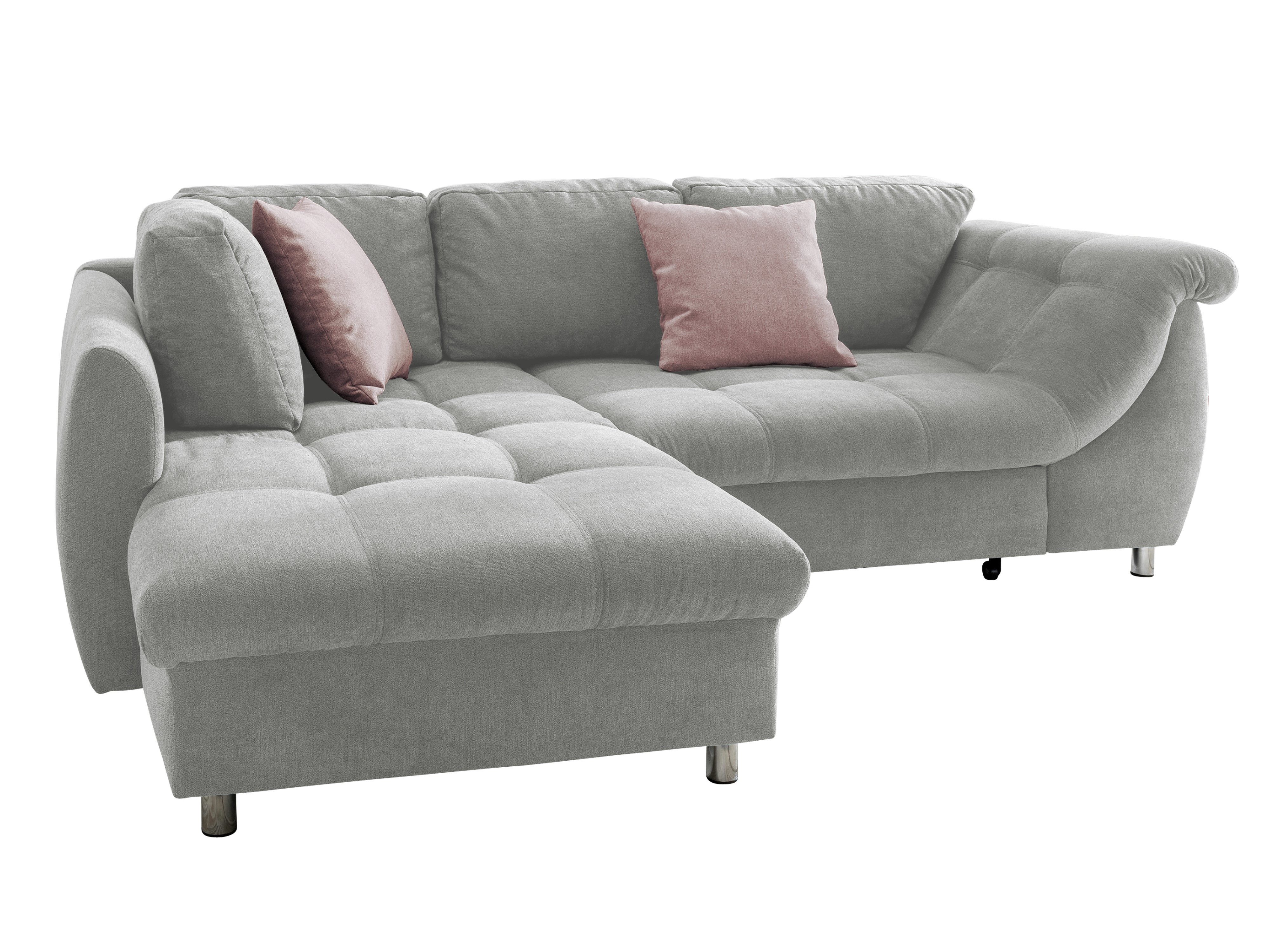 luma-home Ecksofa 17004, mit Bettfunktion B250/T190/H84 cm, Liegefläche 179 günstig online kaufen