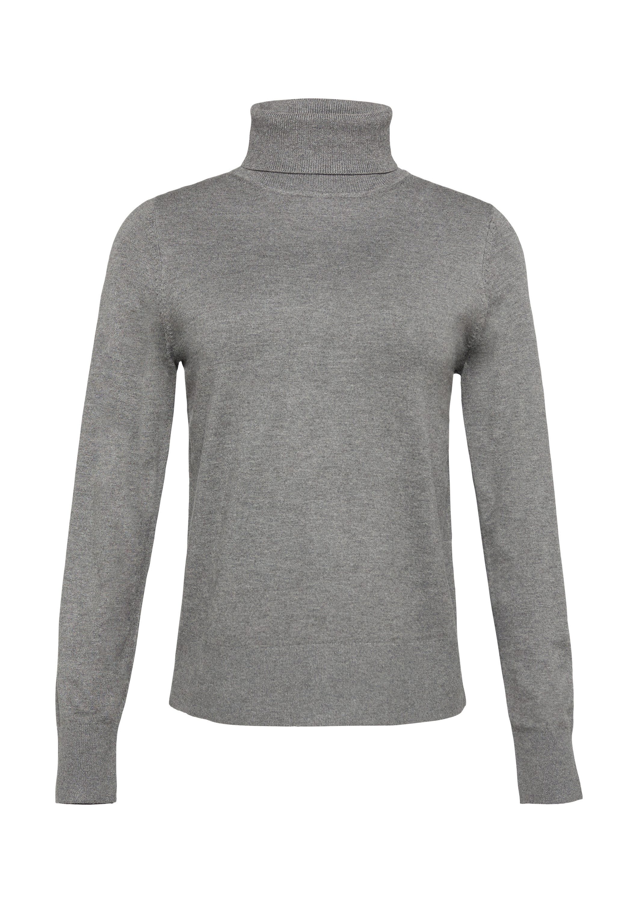 s.Oliver Longpullover Strickpullover Feinstrickpullover mit Rollkragen günstig online kaufen