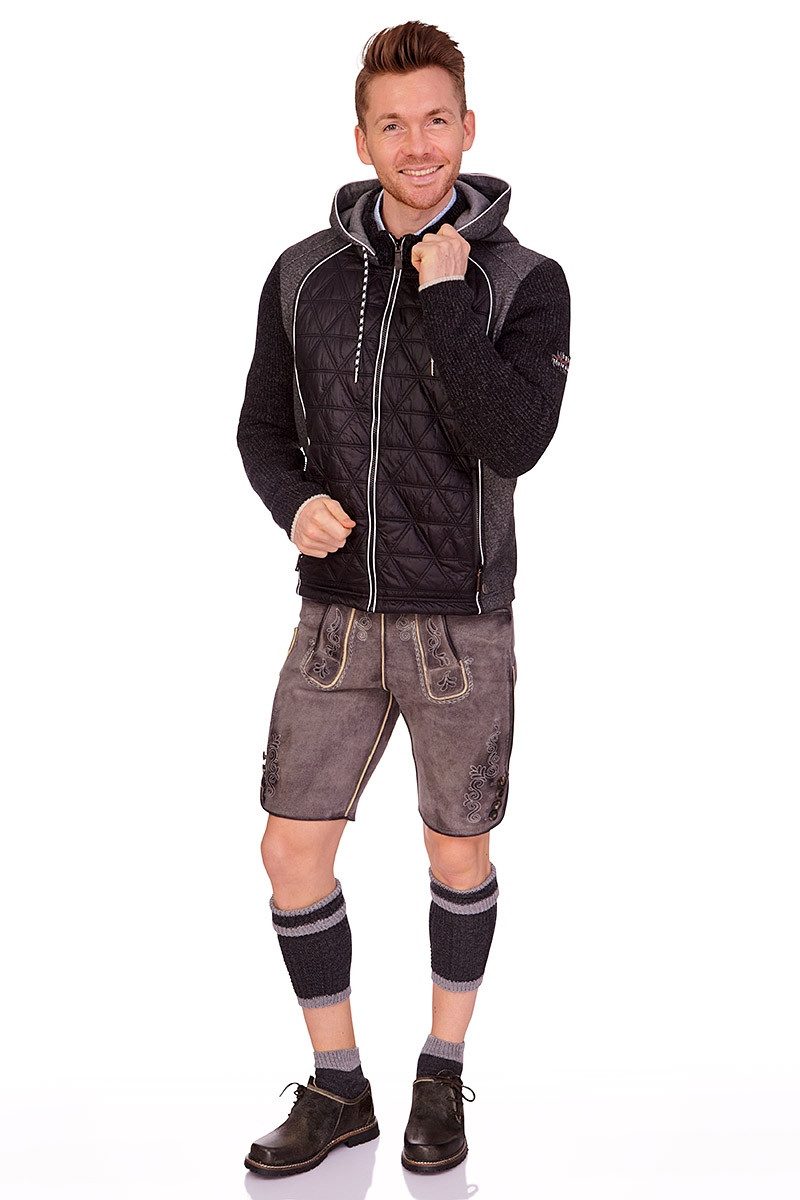 Spieth & Wensky Outdoorjacke Steppjacke Herren - TRAUNSTEIN - schwarz/grau