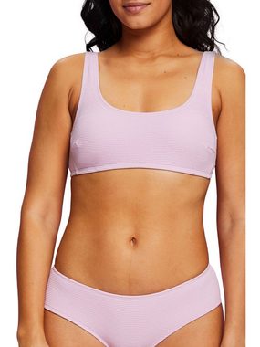 Esprit Bustier-Bikini-Top Strukturiertes Bikinitop mit weitem Dekolletee