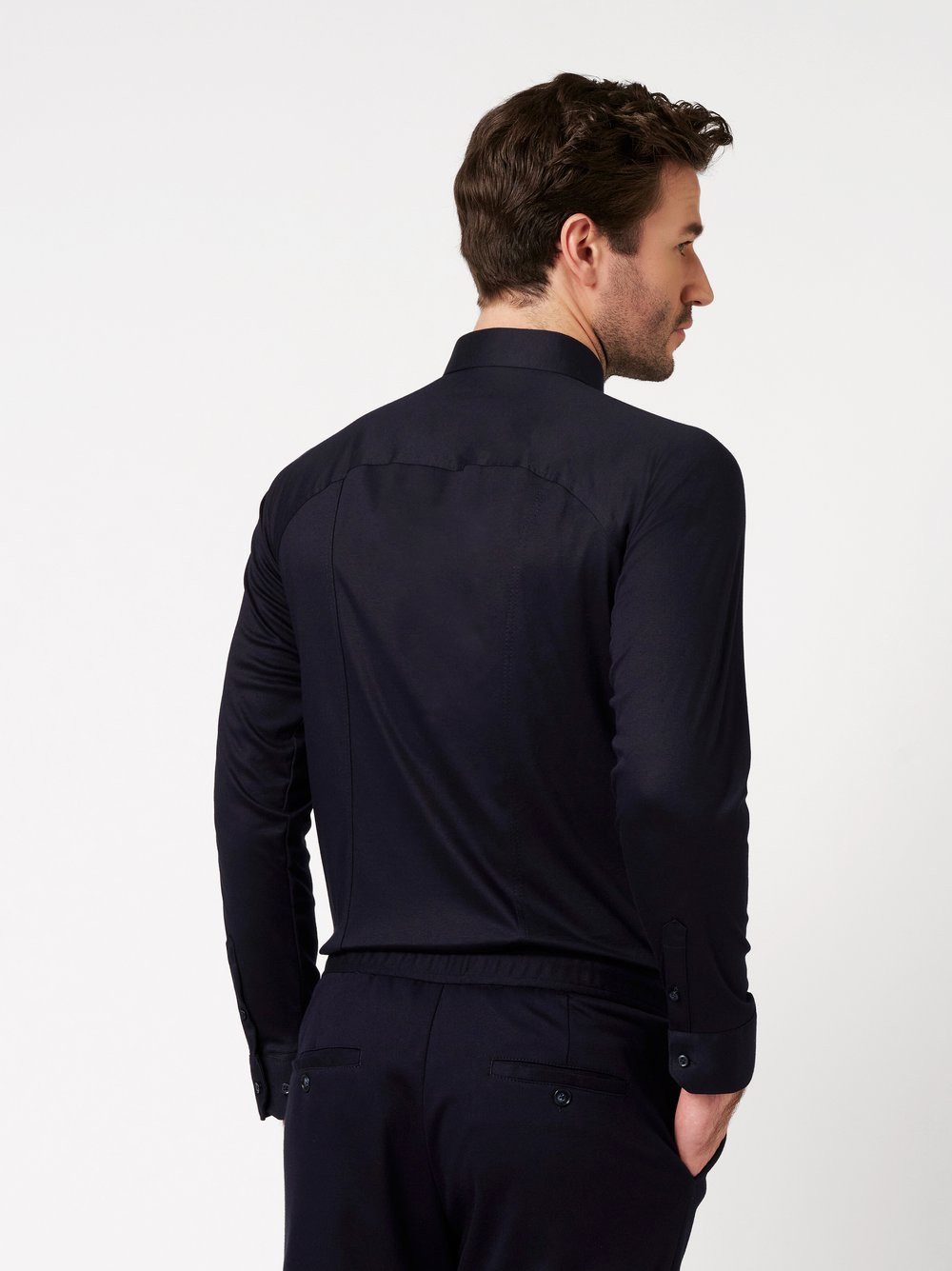 DESOTO Langarmhemd Jerseyhemd Casual Kent