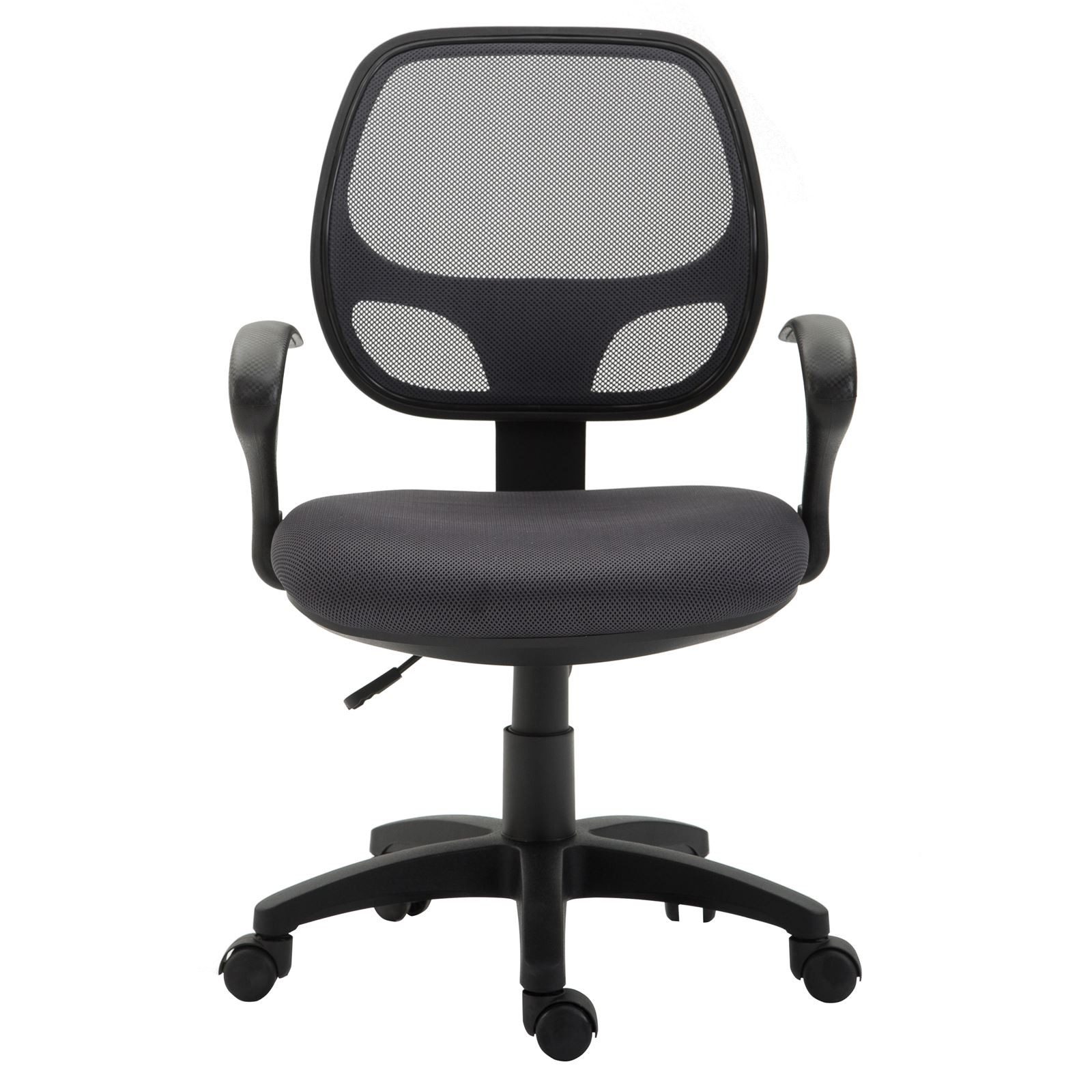 IDIMEX Schreibtischstuhl COOL, für Kinder ergonomisch und höhenverstellbar mit Armlehnen Grau
