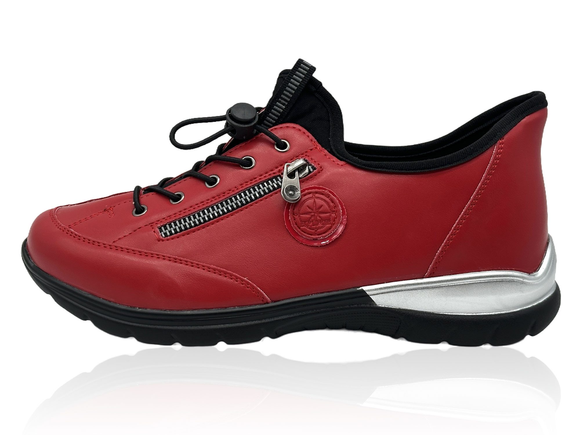 Nowaland Damen Komfort Halbschuhe Low-Top Sneaker besonders leicht mit flexibler Komfortsohle