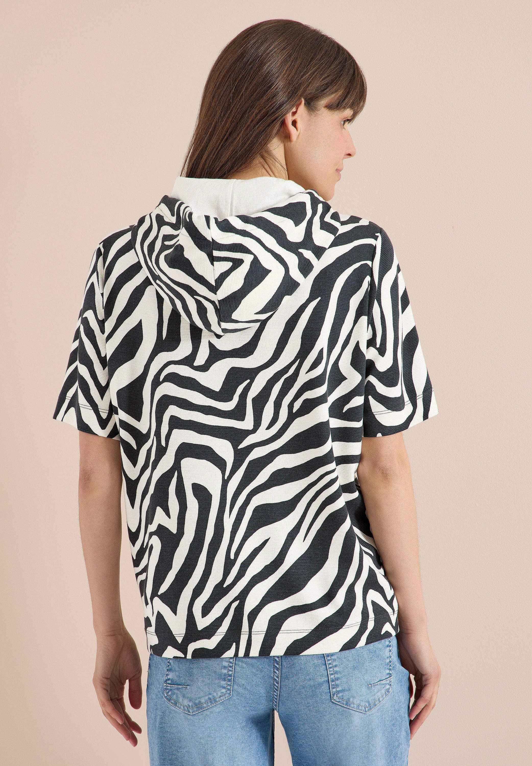 CECIL Kapuzenshirt mit Kapuze mit Tunnelzugband – Bild 2 von 5