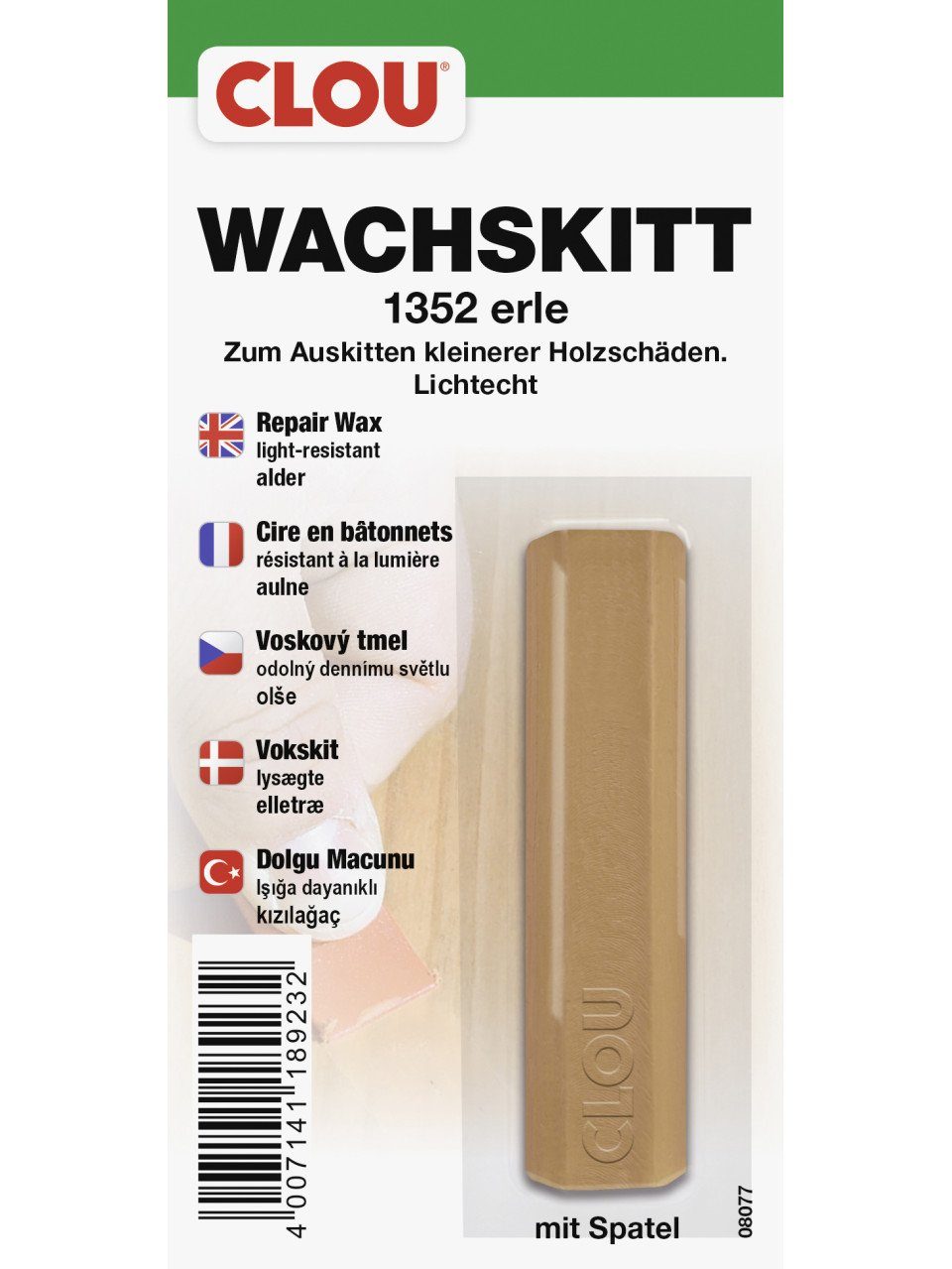CLOU Holzlack Clou Wachskitt erle