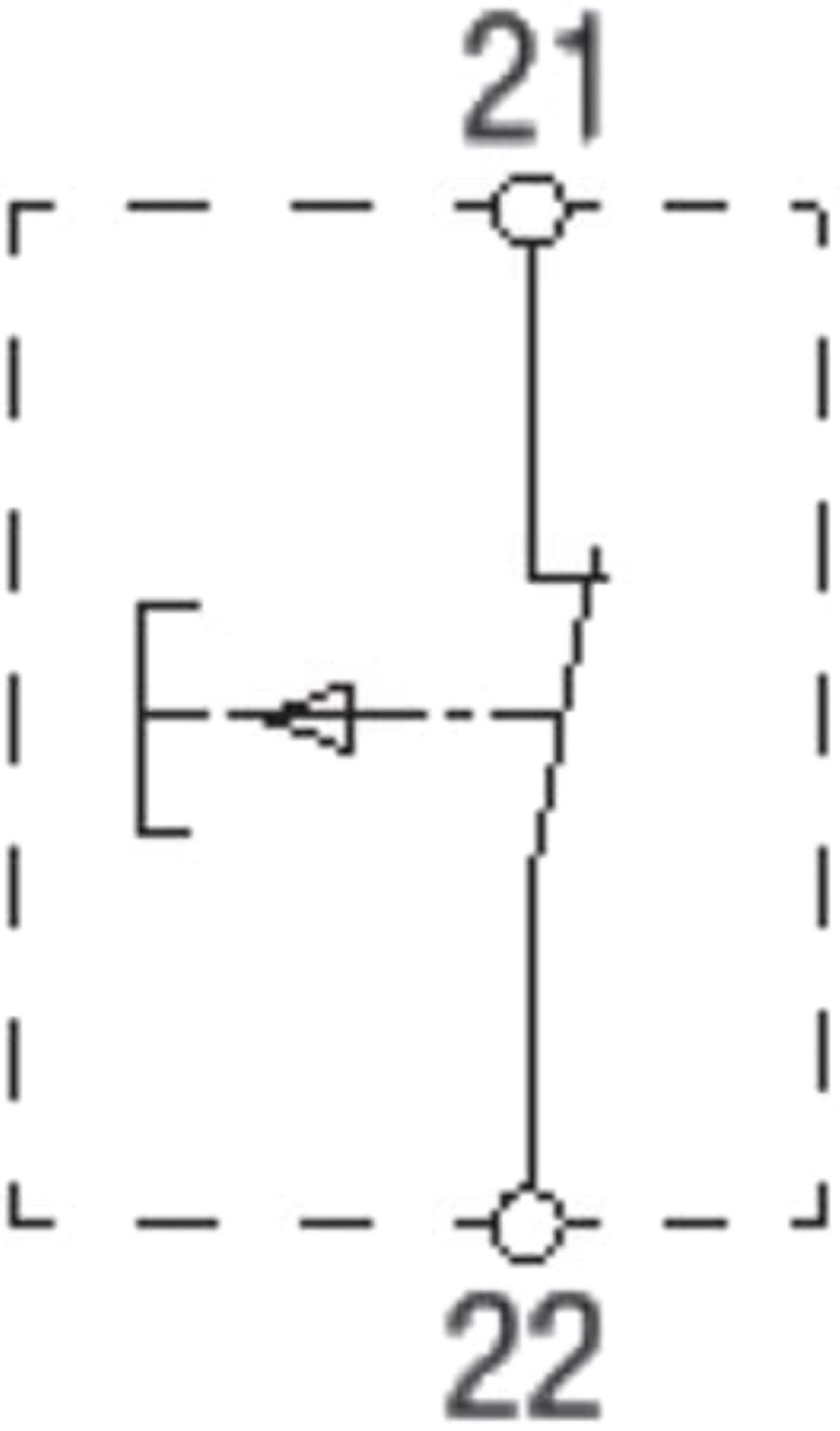 geba Schalter KDT1N/V2 Aufputz ISO-Gehäuse 1-Öffner Schalter (1-St), NOT-AUS Knopf Drucktaster