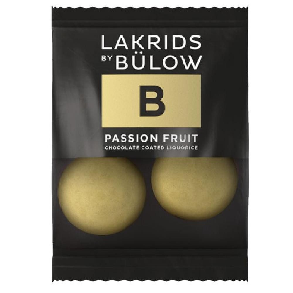 Lakrids by Bülow Süßigkeit Schokoladen-Lakritz Mini B - Passion Fruit (2 Stück)