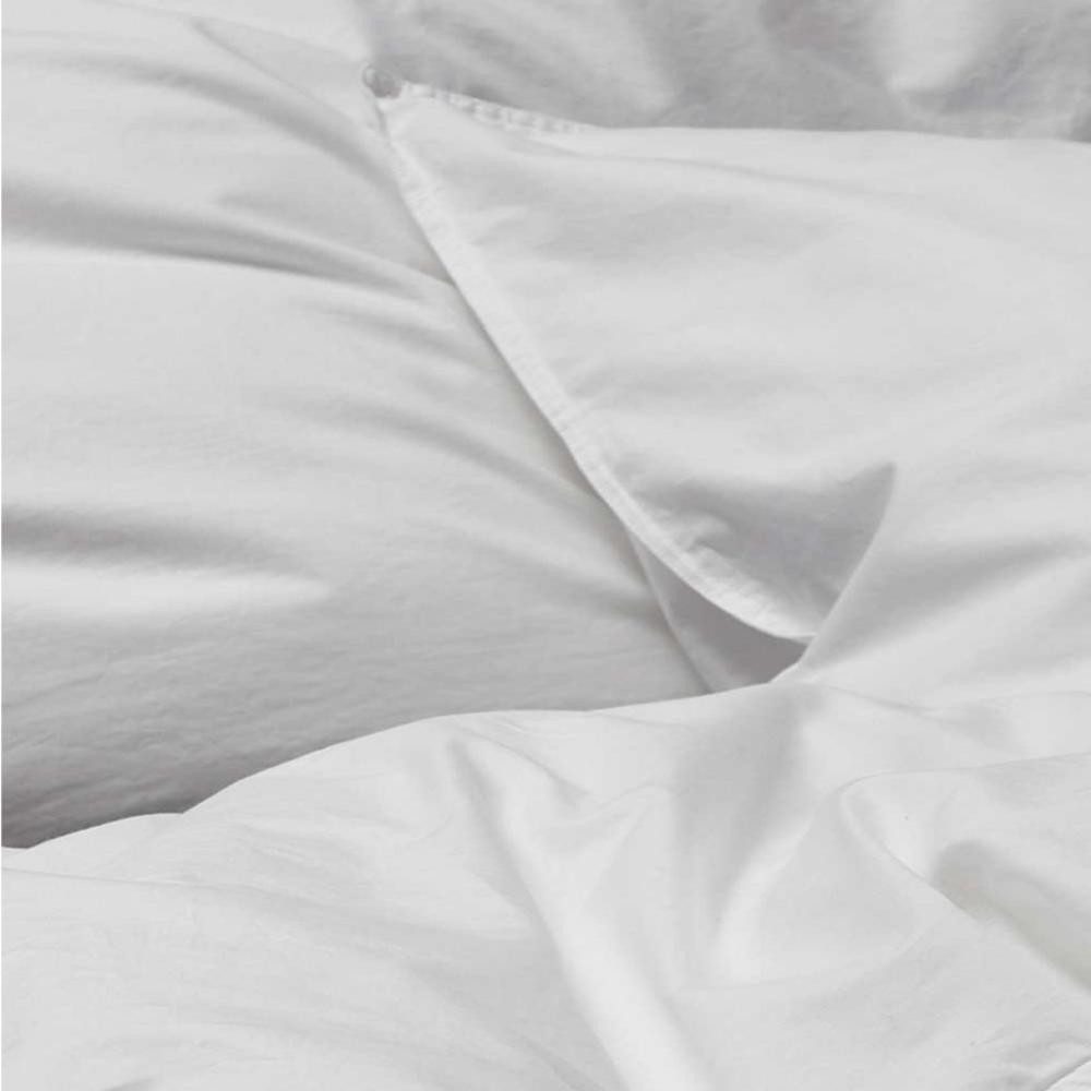 Essenza Bettwäsche Guy White 200 x 200 cm + 2 x 80 x 80 cm, Renforcé, 3 teilig