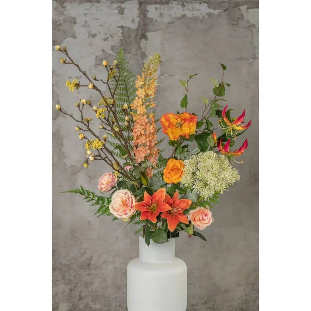 Kunstrasen Künstlicher Blumenstrauß Happy 109 bouquet Emerald, mm "happy orange" Orange Höhe: XL