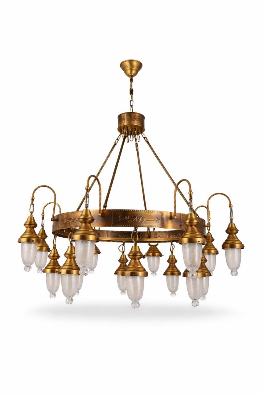 JVmoebel Kronleuchter Runder Kronleuchter Deckenlampe im Antik-Stil mit Leuchten Sofort, Leuchtmittel wechselbar, Made in Europa