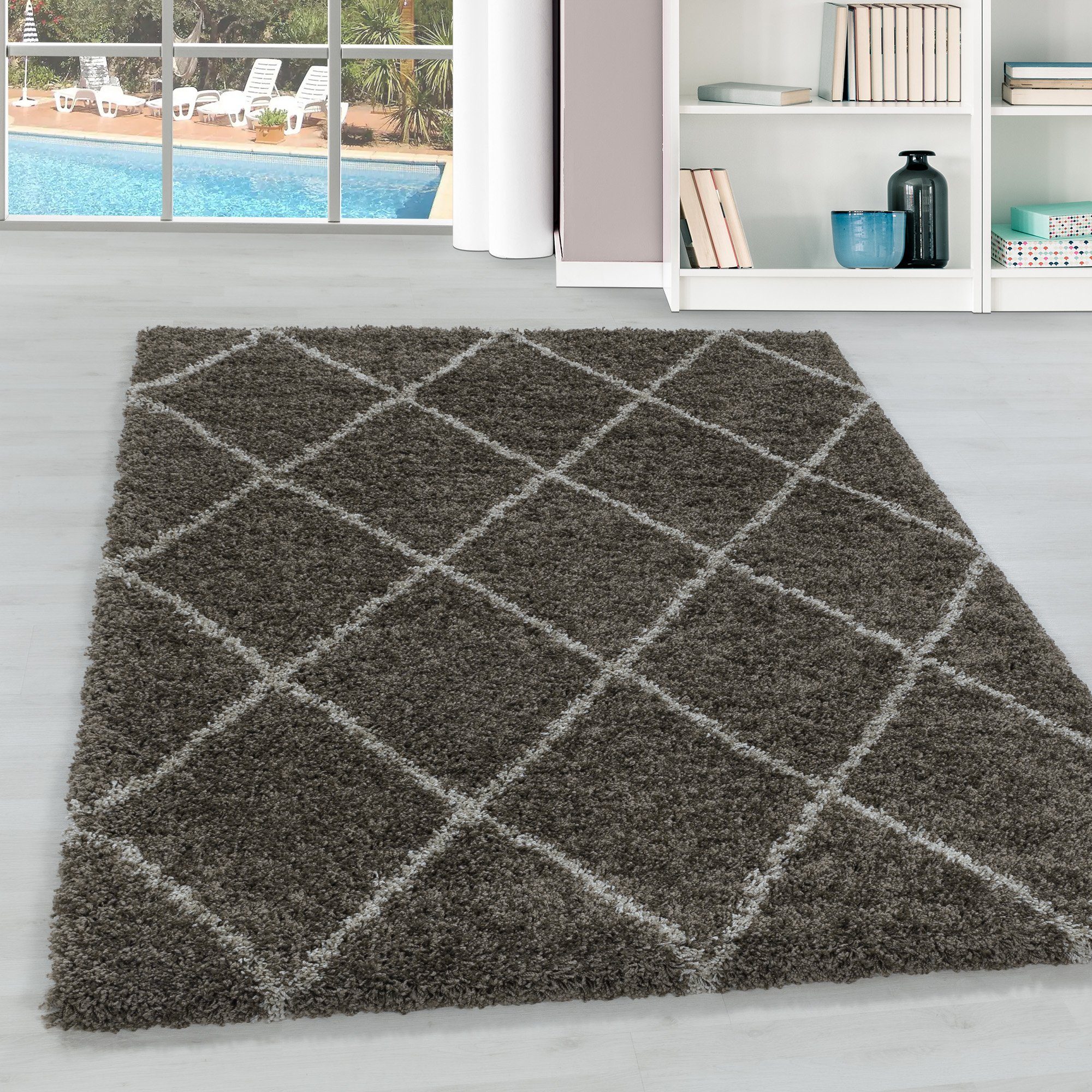 Teppium Teppich Rauten Design, Rechteckig, Höhe: günstig online kaufen
