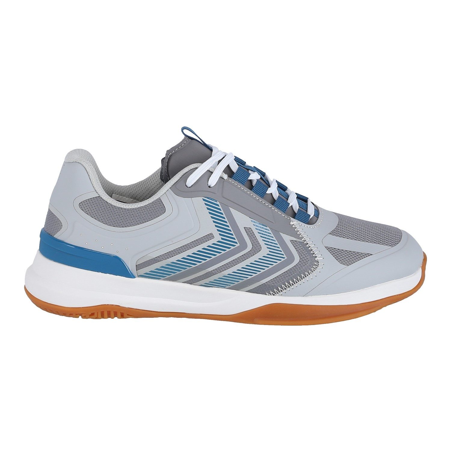 hummel Hallen-Indoorschuhe Inventus Reach LX grau/violett Herren Badmintonschuh