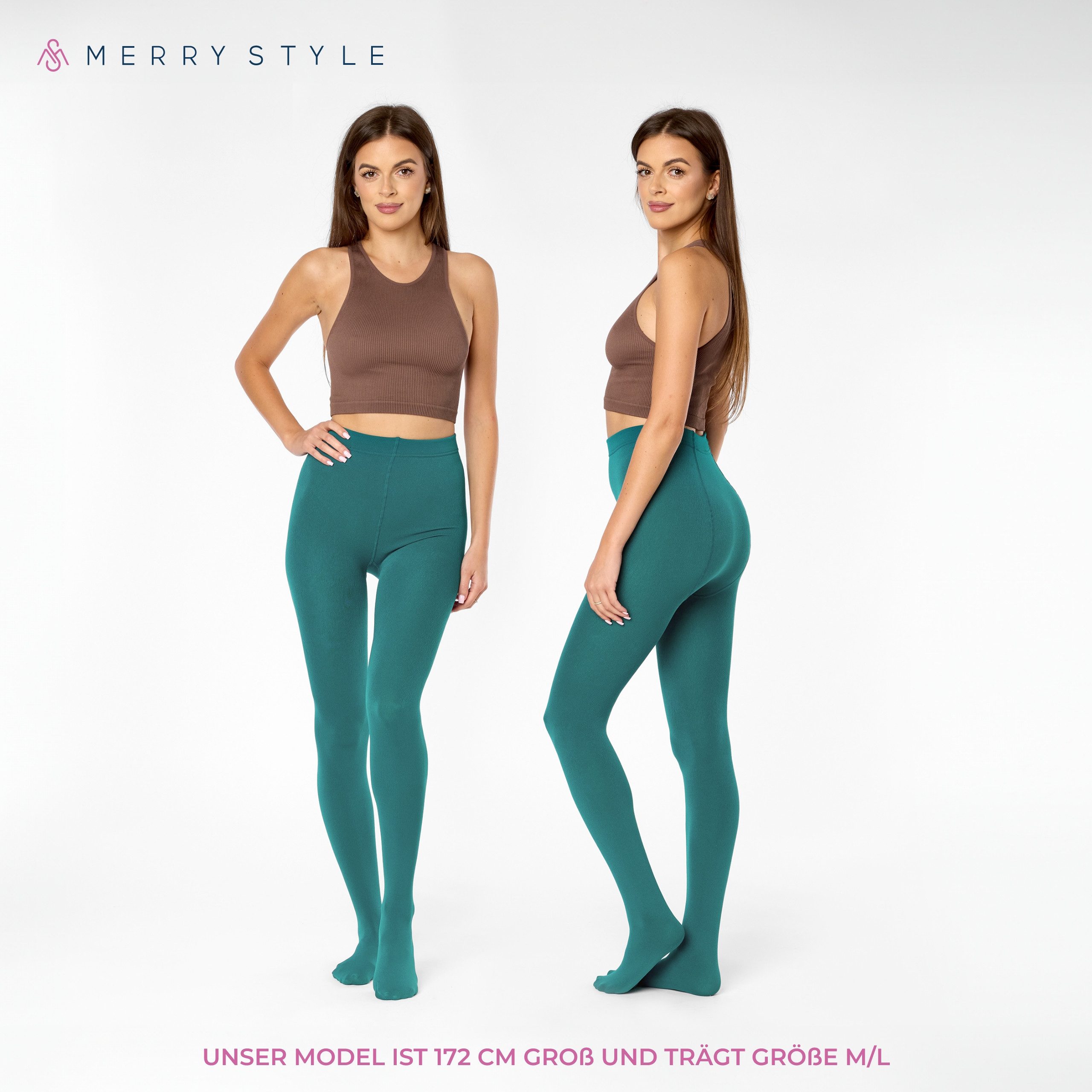 Merry Style Strumpfhose Thermo Strumpfhose Damen Winter Wärme Tights Gefütterte MS-ATX-442 (1 St) – Bild 2 von 5