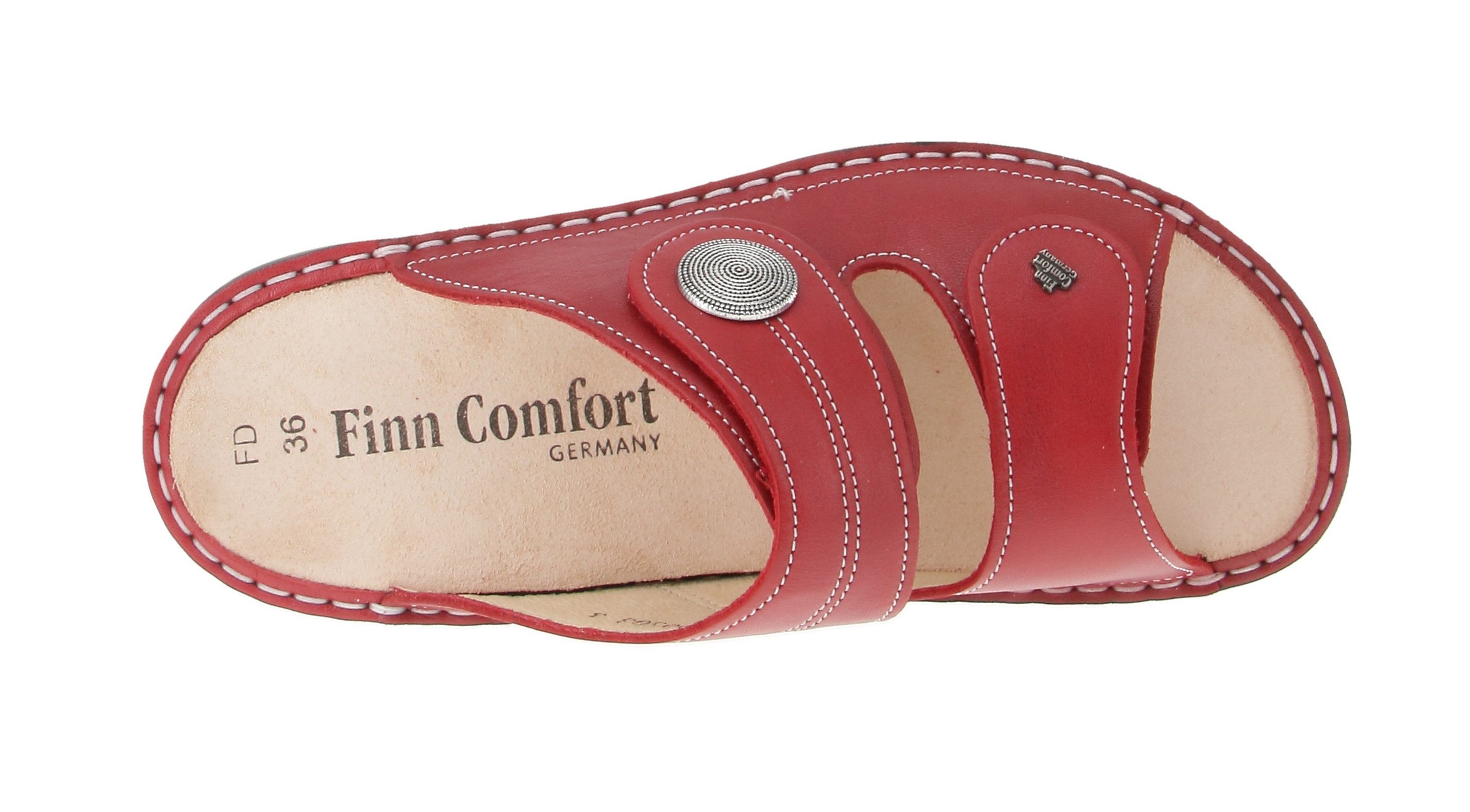 Finn Comfort Finn Comfort 02550-423147 Sansibar - Damen Schuhe offene Schuhe - Red Sandale