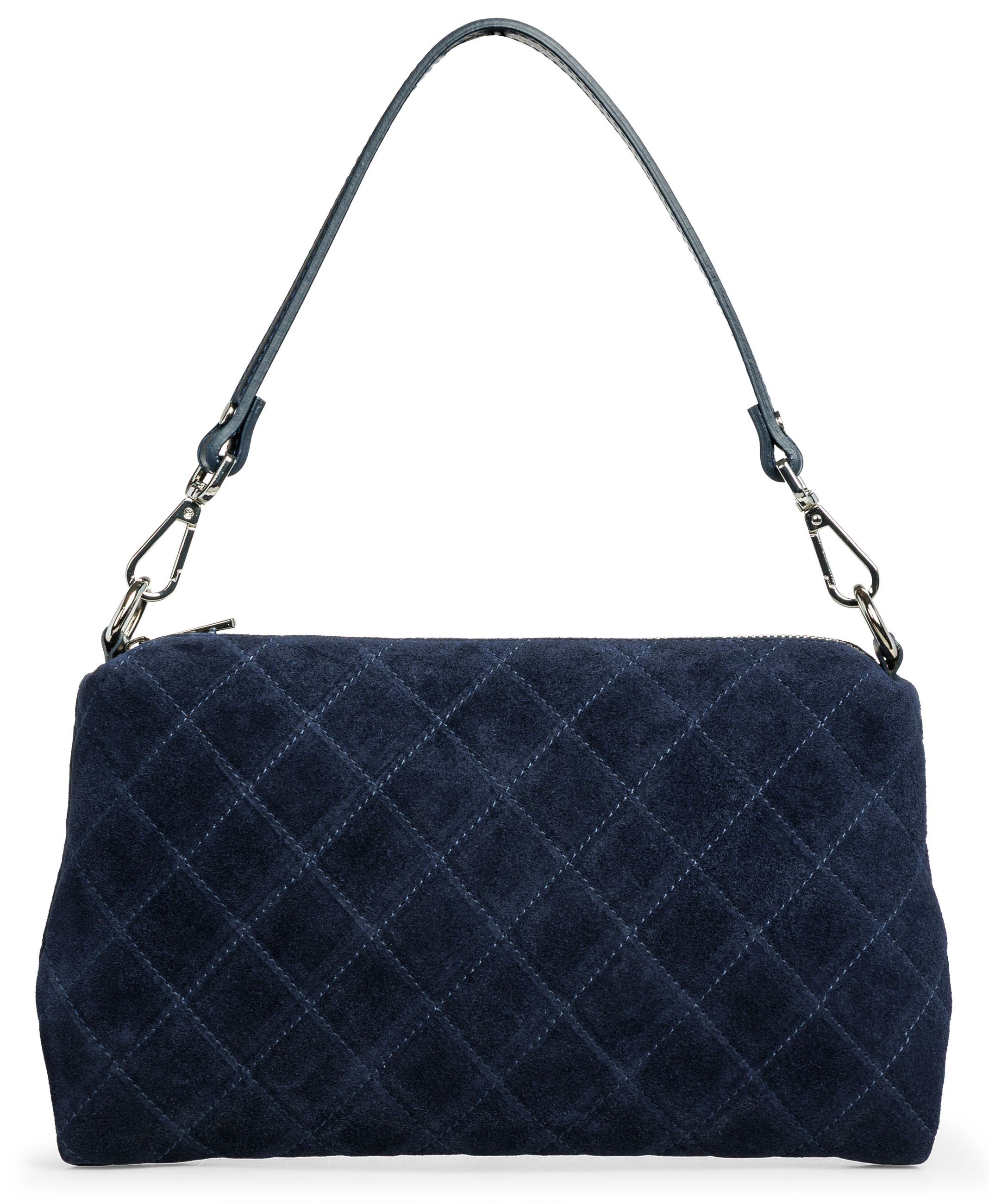 Caspar Clutch Wildleder Handtasche Damen Leder Clutch - PREMIUM LINE - Modell No.856, 100% italienisches Leder, samtig weich, angenehmer Tragekomfort