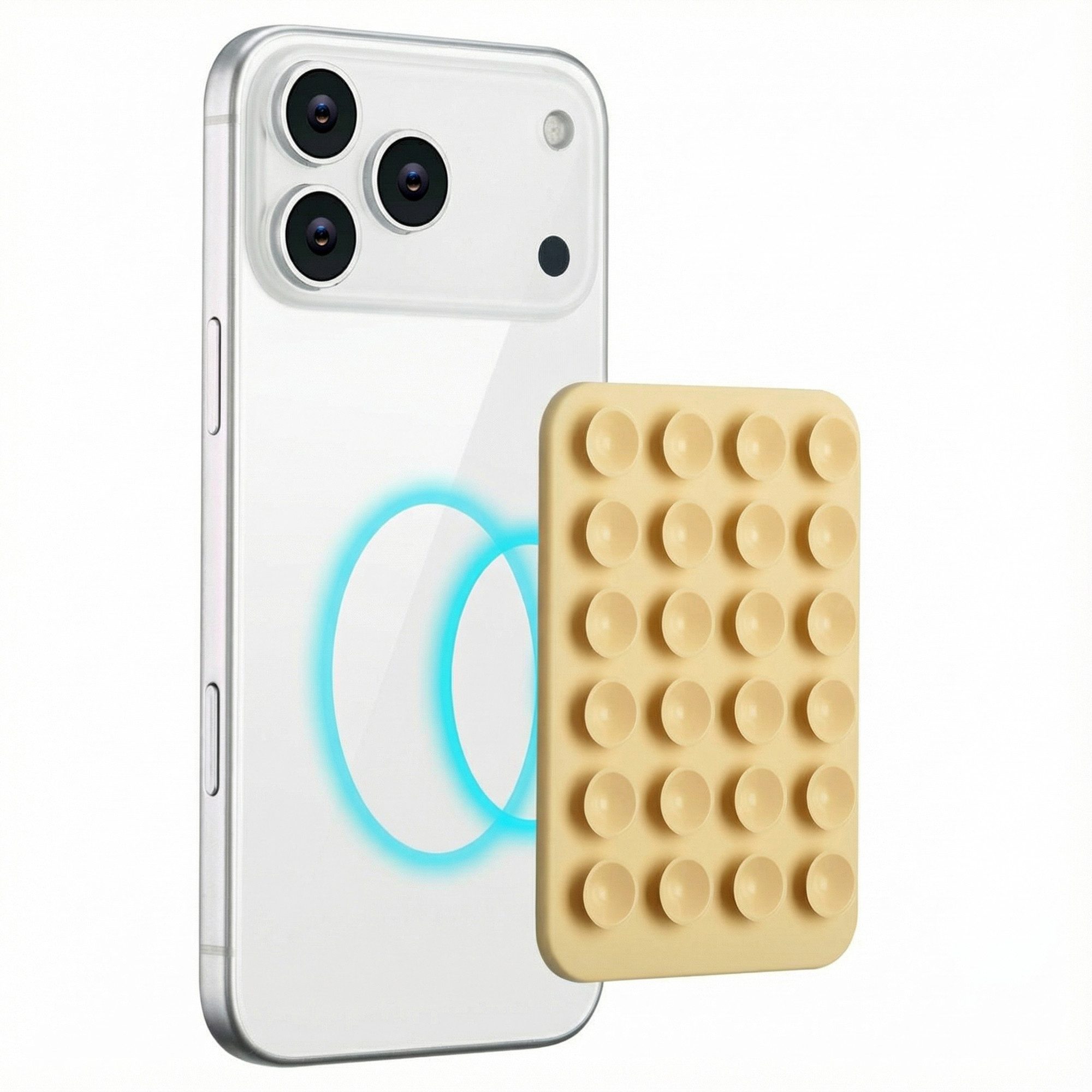 Selencia Handy-Halterung Selencia MagSafe-Saugnapf-Handyhalterung - Butter Yellow, (1-tlg)