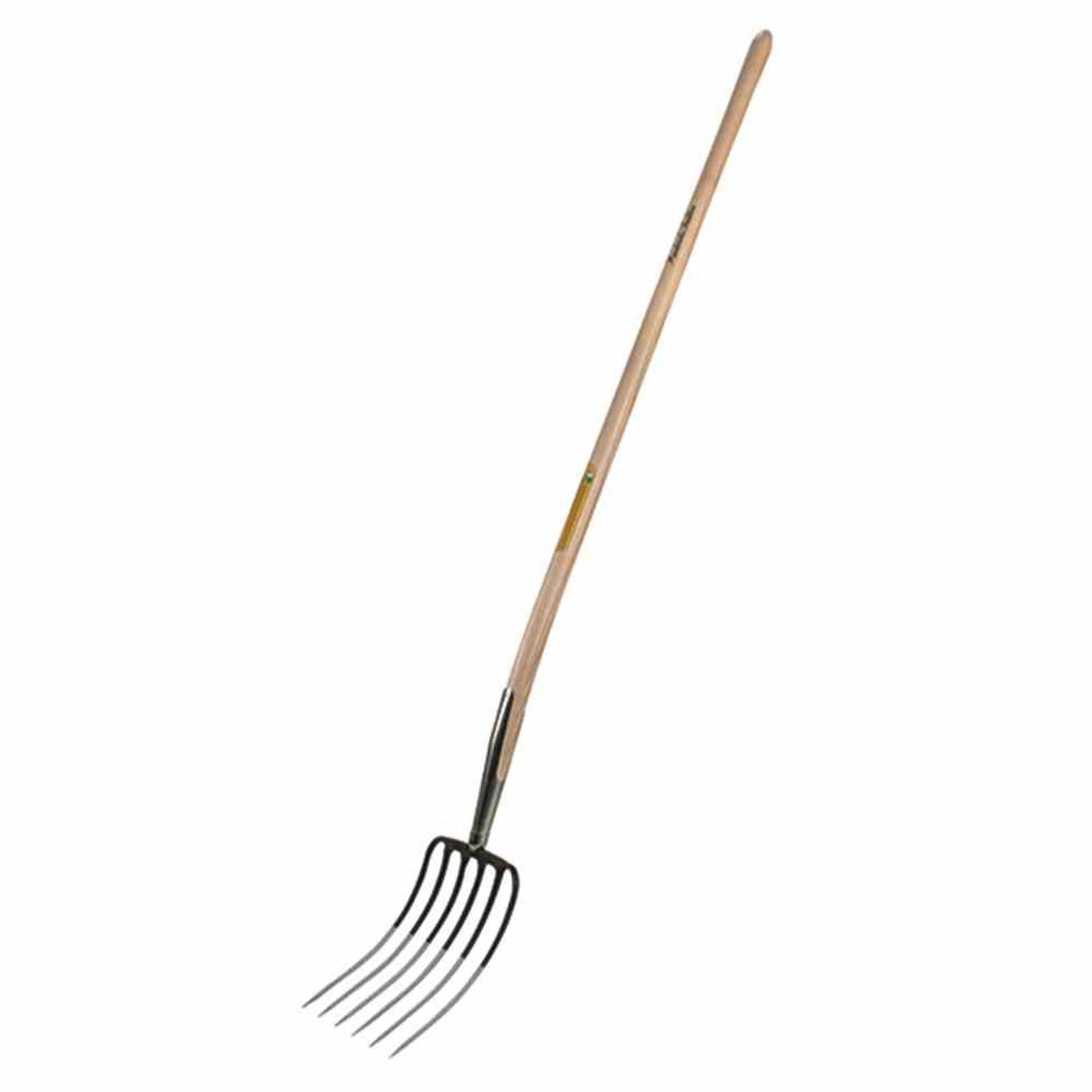 Victoria Spatengabel Dunggabel 6 Zinken 135cm 24cm breit Gartengeräte Gabeln Forken Garten
