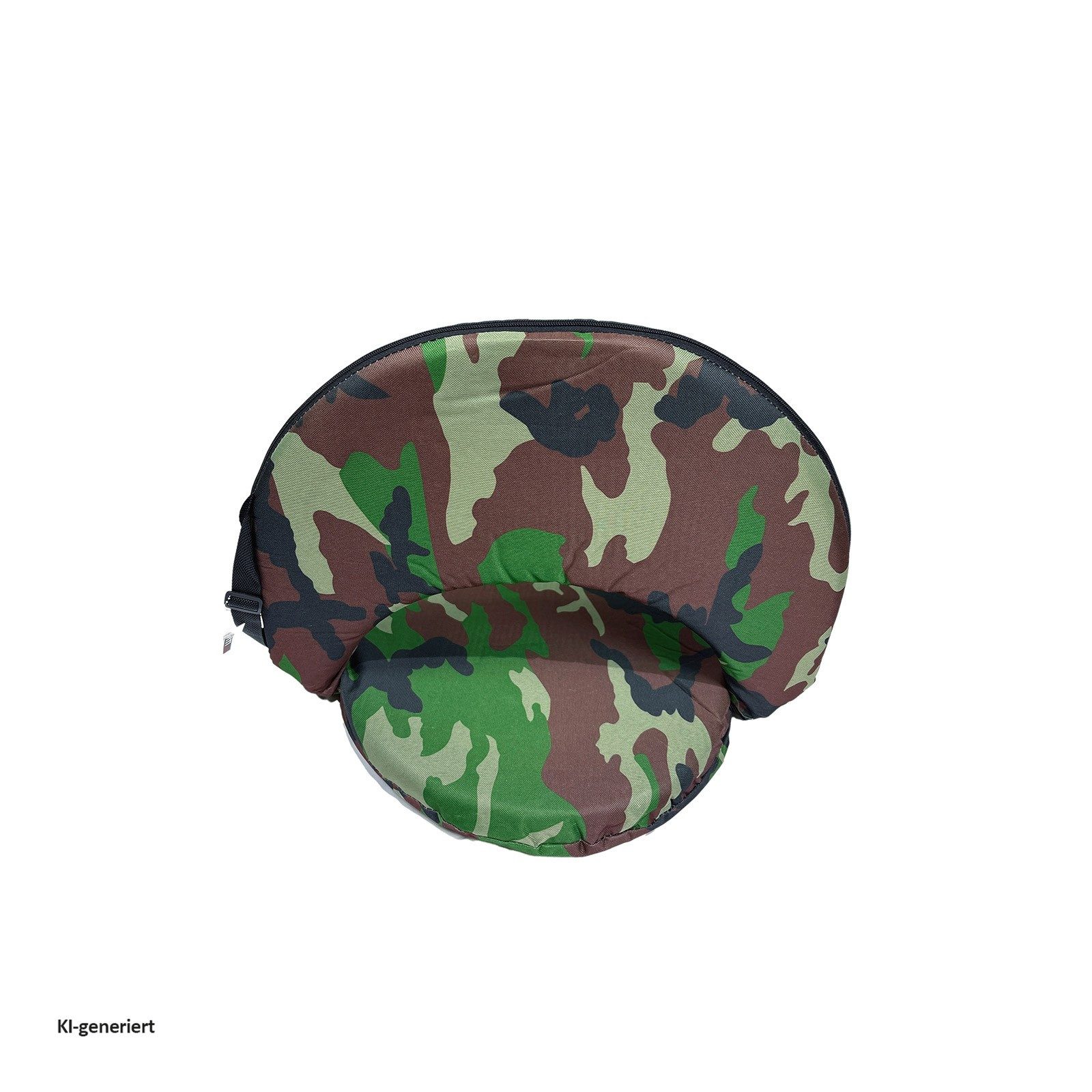 HTI-Living Relaxsessel Bodenstuhl Camouflage klappbar mit verstellbarer Rückenlehne (1 Stück) – Bild 5 von 5