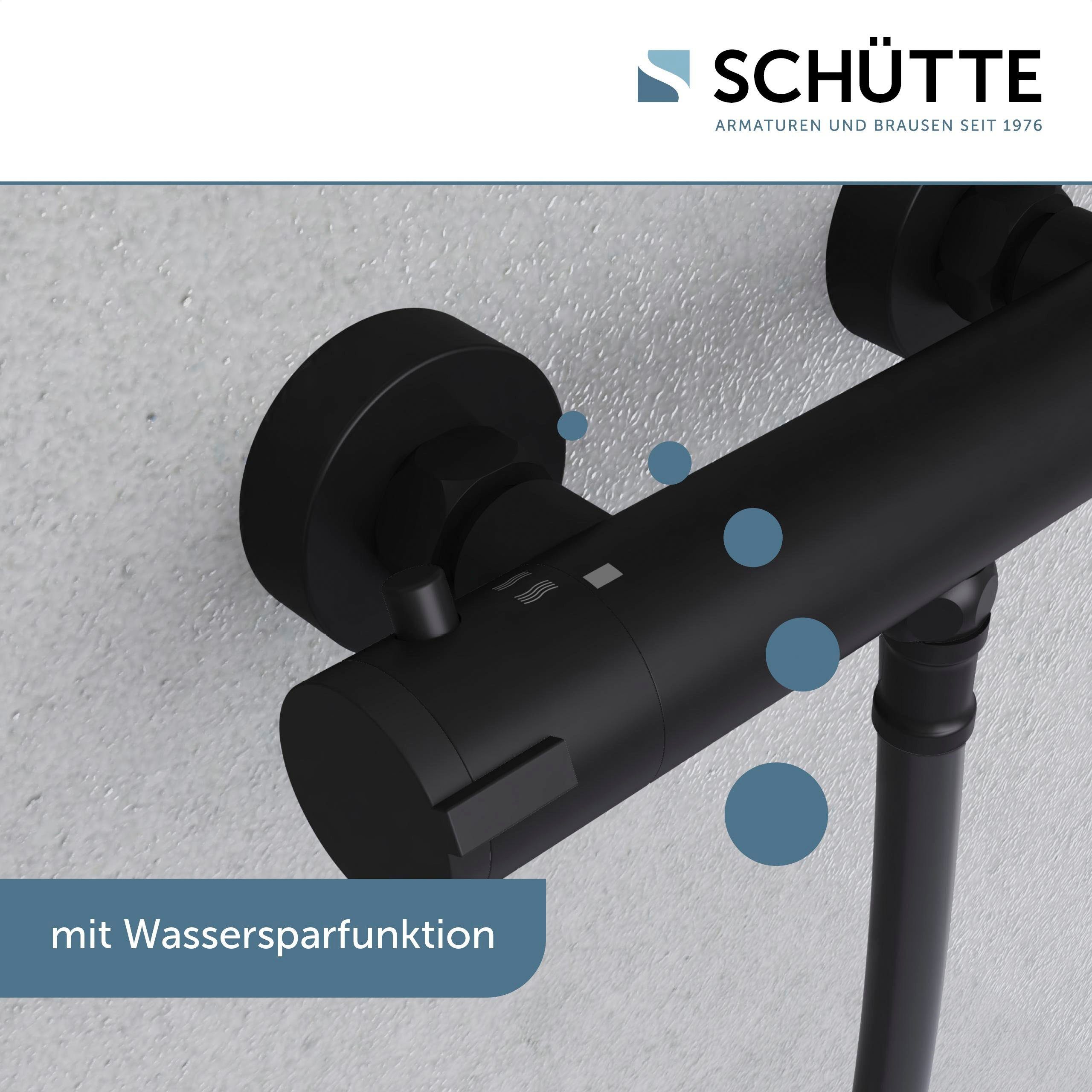 Schütte Duscharmatur London mit Thermostat, Mischbatterie Dusche, Duschthermostat
