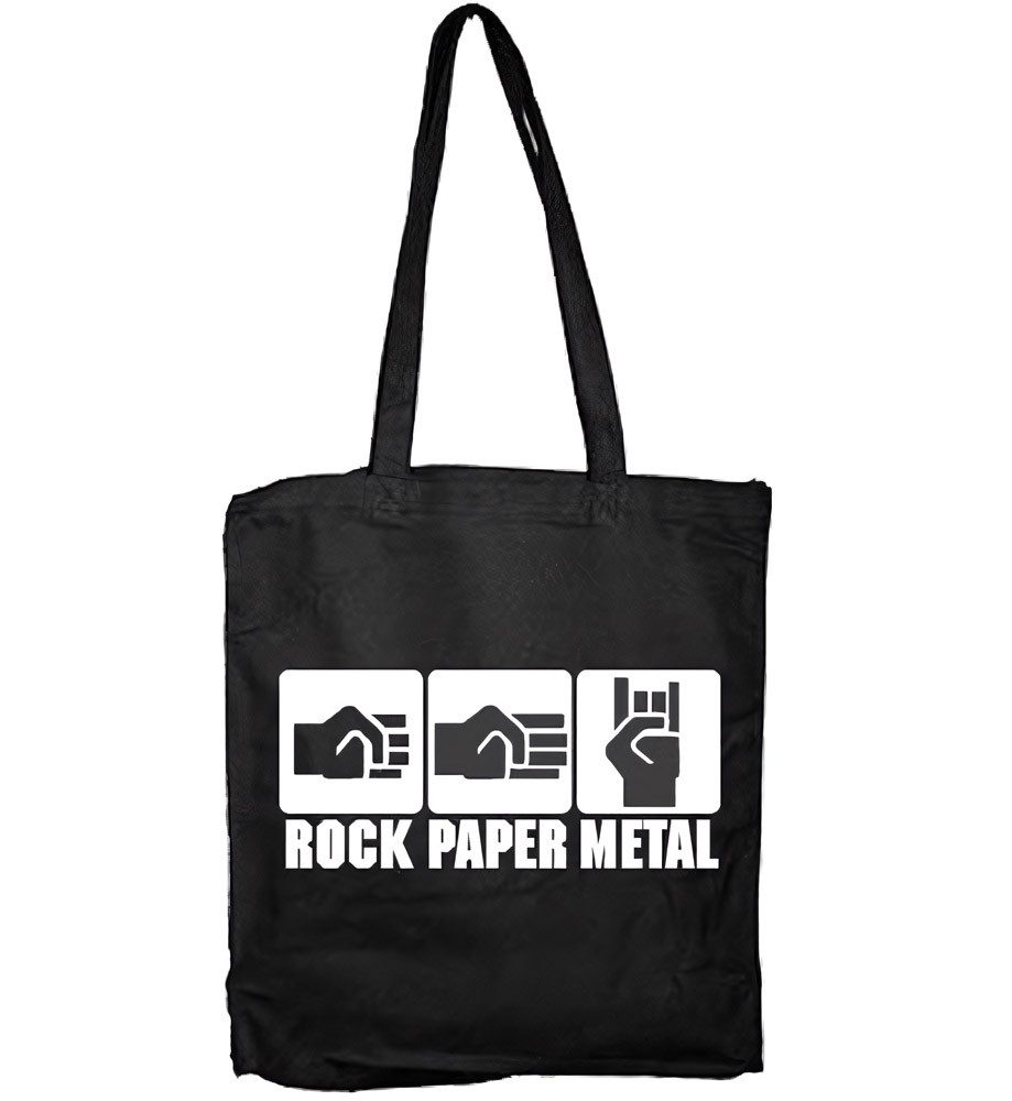 Tokigt Tragetasche Rock Paper Metal Tote Bag