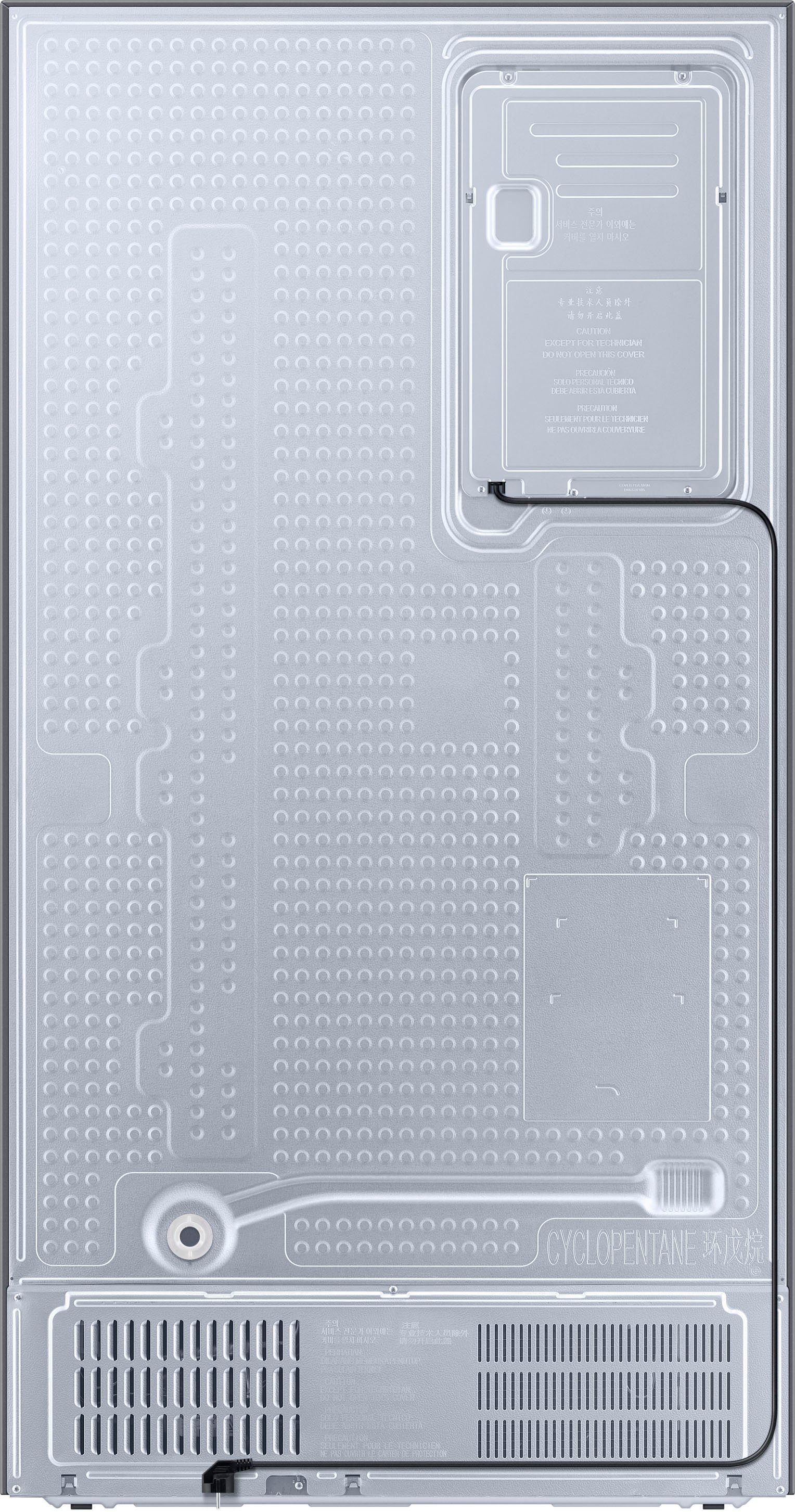 Samsung hoch, 178 RS6HA8891B1, black cm steel premium breit 91,2 Side-by-Side cm