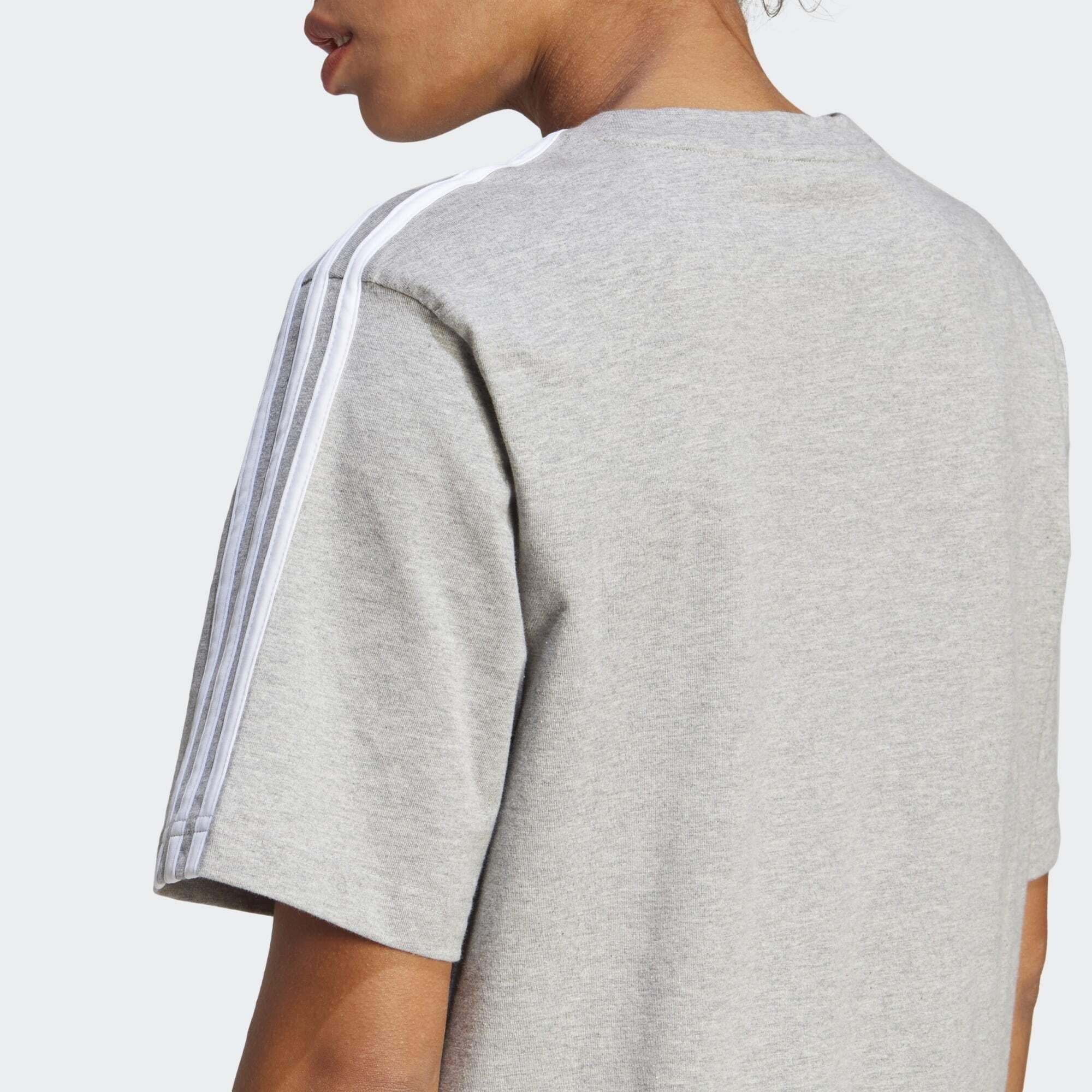 Medium Midikleid Heather Grey Sportswear adidas White /