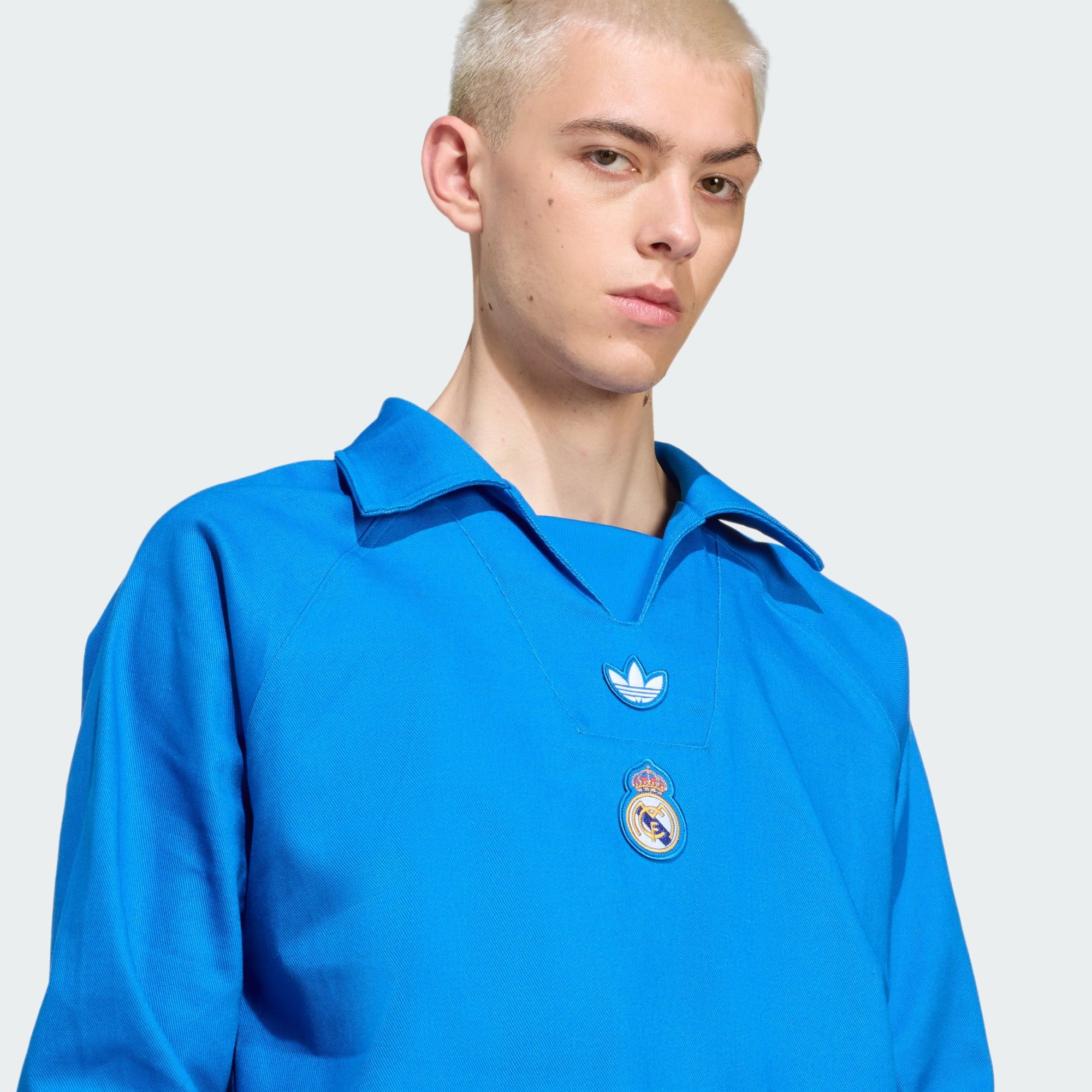 adidas Originals Rundhalspullover REAL MADRID TERRACE ICONS DRILL TOP (1-tlg)