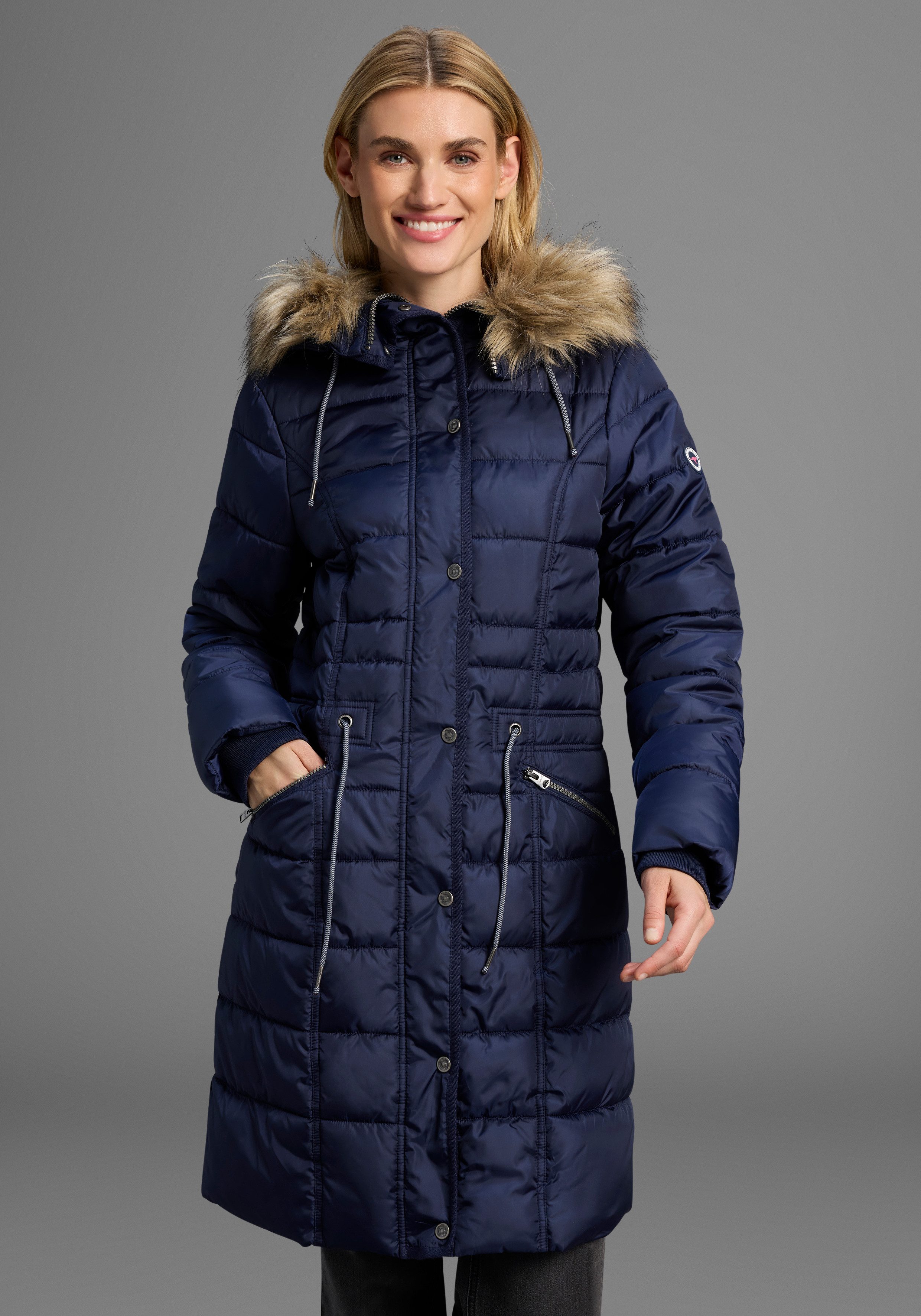 KangaROOS Steppjacke figurbetonter Schnitt, mit Reißverschlusstaschen günstig online kaufen
