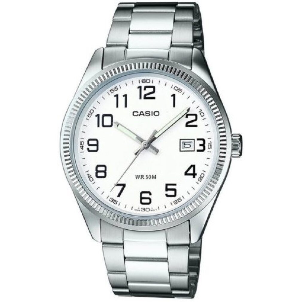 CASIO Luxusuhr Uhr mit japanischem Quarzuhrwerk MTP-1302D-7B 38 mm