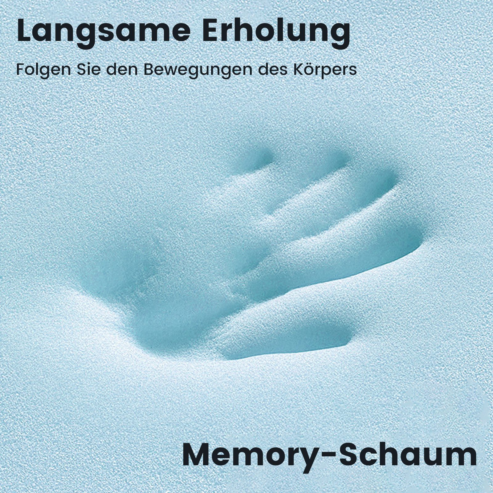 Kaltschaummatratze 7-Zonen Matratze mit Bambuskohle-Memory-Schaum, CHICASA, 21 cm hoch, (orthopädisch, H3 & H4), ergonomisch mit atmungsaktivem Funktionsbezug