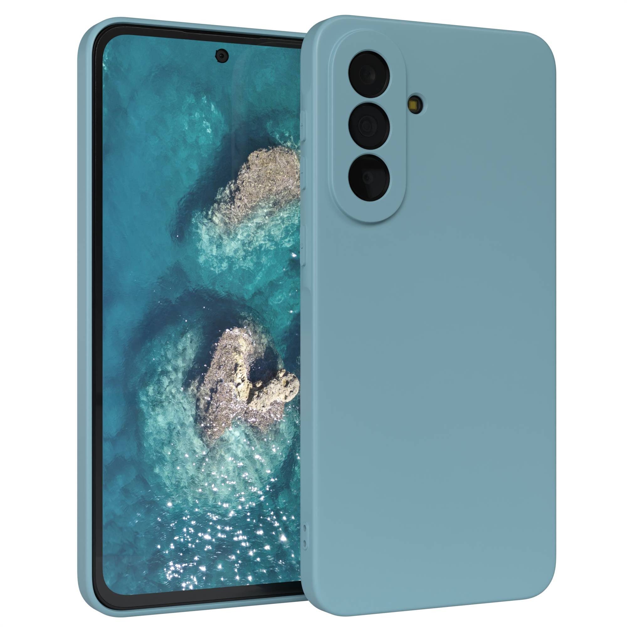 EAZY CASE Handyhülle TPU Hülle für Samsung Galaxy A37 6,7 Zoll, TPU Silikon Bumper Case stoßfest Slimcover Schutzhülle Etui Blaugrün