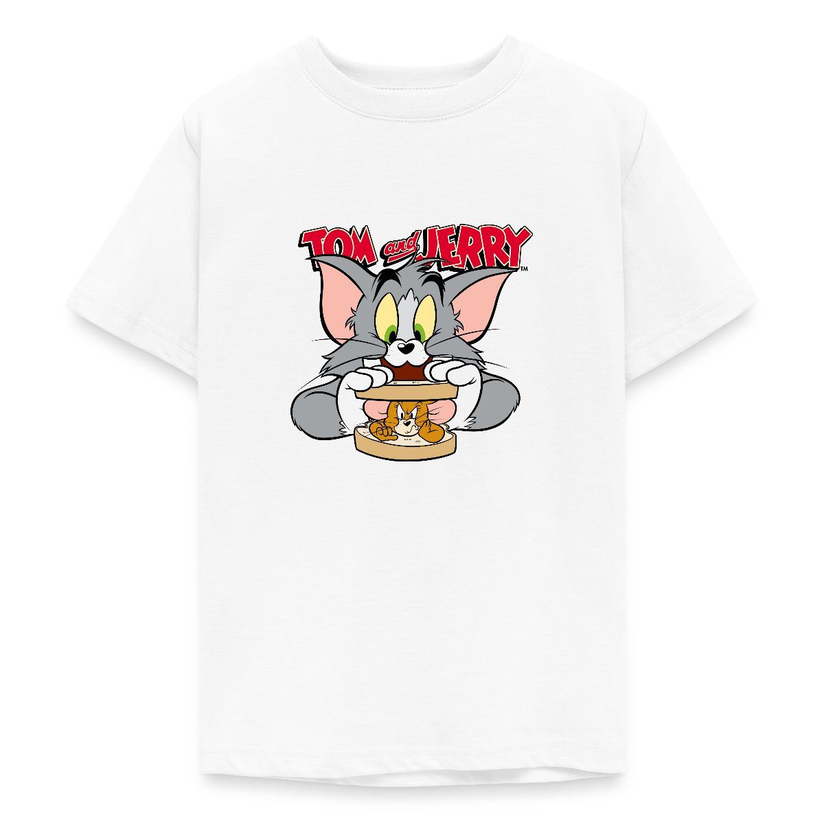 T-Shirt Tom Und Jerry Maus-Sandwich Teenager T-Shirt