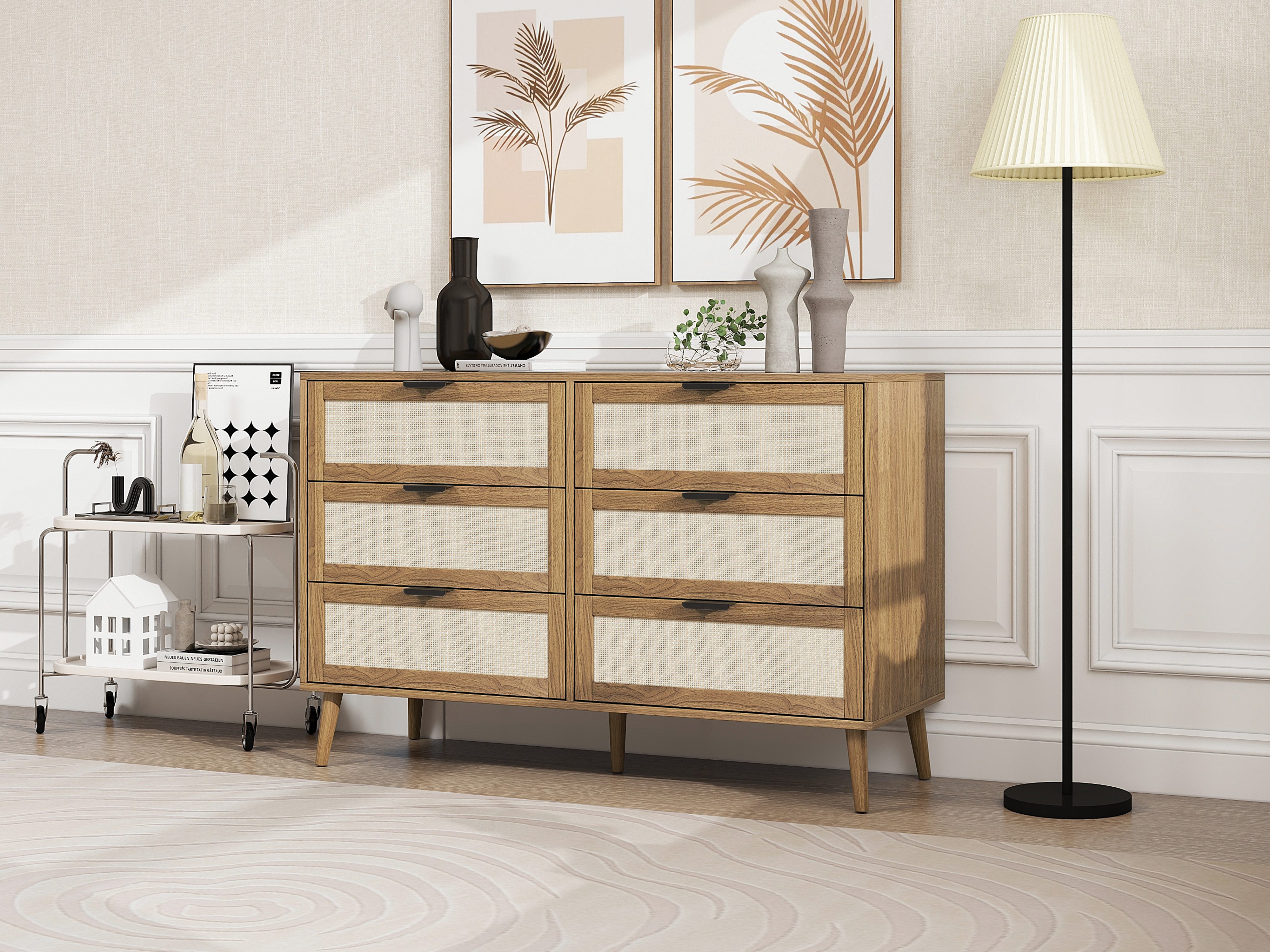 Kommode mit 6 Schubladen, Schlafzimmer Flur, Schrank