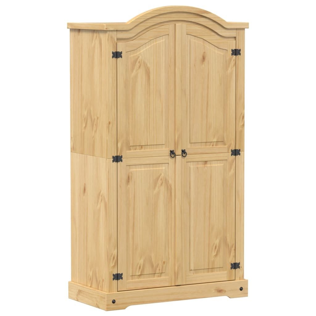 vidaXL Kleiderschrank Kleiderschrank Corona 102x52x186 cm Massivholz Kiefer (1-St)
