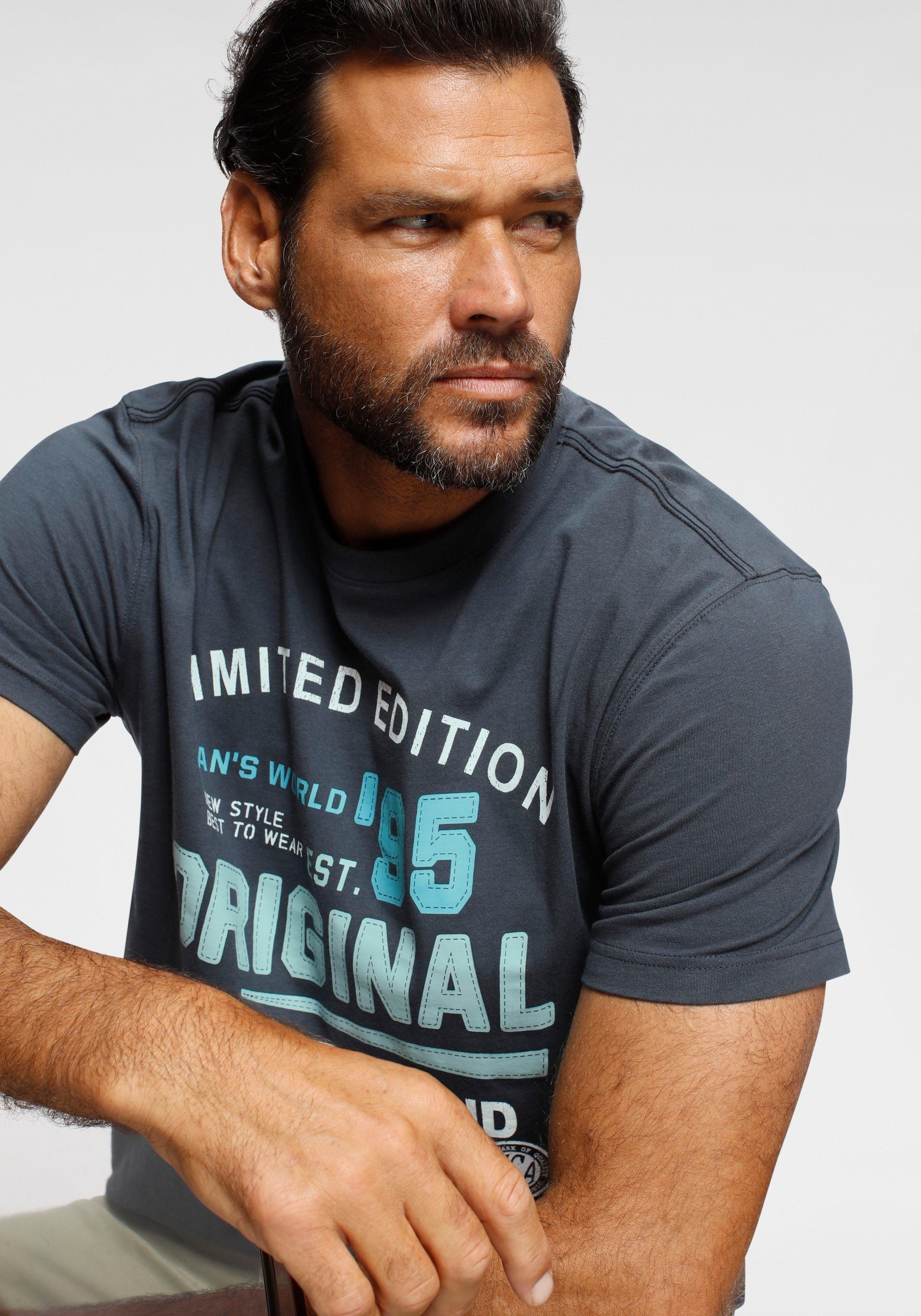 Man's World T-Shirt Kurzarm, für die Freizeit, aus Baumwolle – Bild 3 von 5