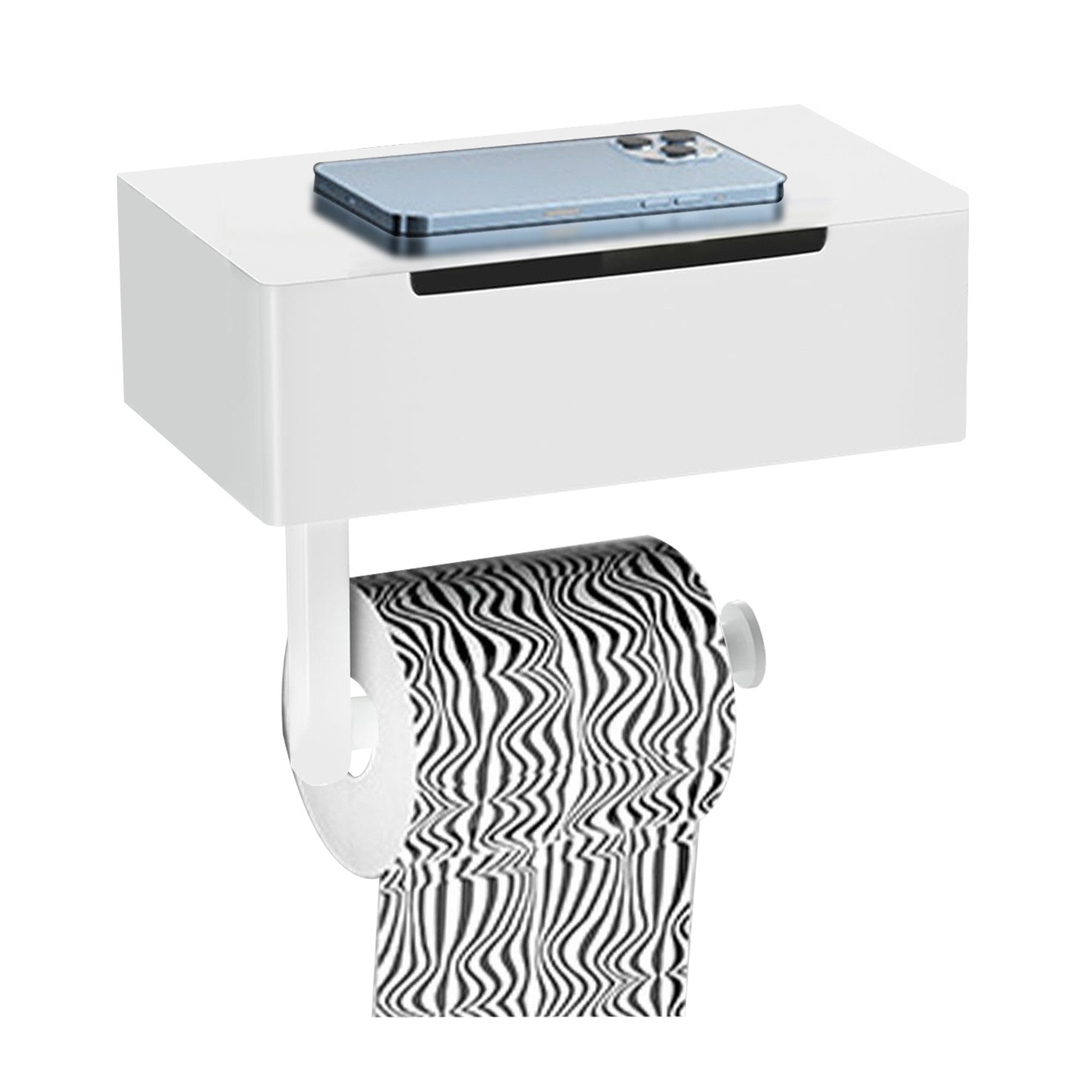 SEHAUSEU Toilettenpapierhalter edelstahl mit Feuchttücherbox, selbstklebend günstig online kaufen