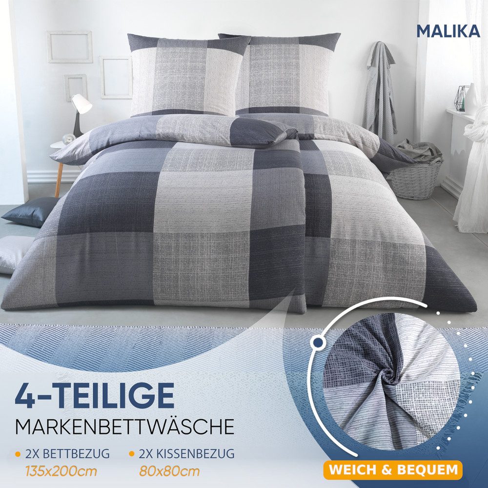 Malika Bettwäsche 2x 135x200 + 2x günstig online kaufen
