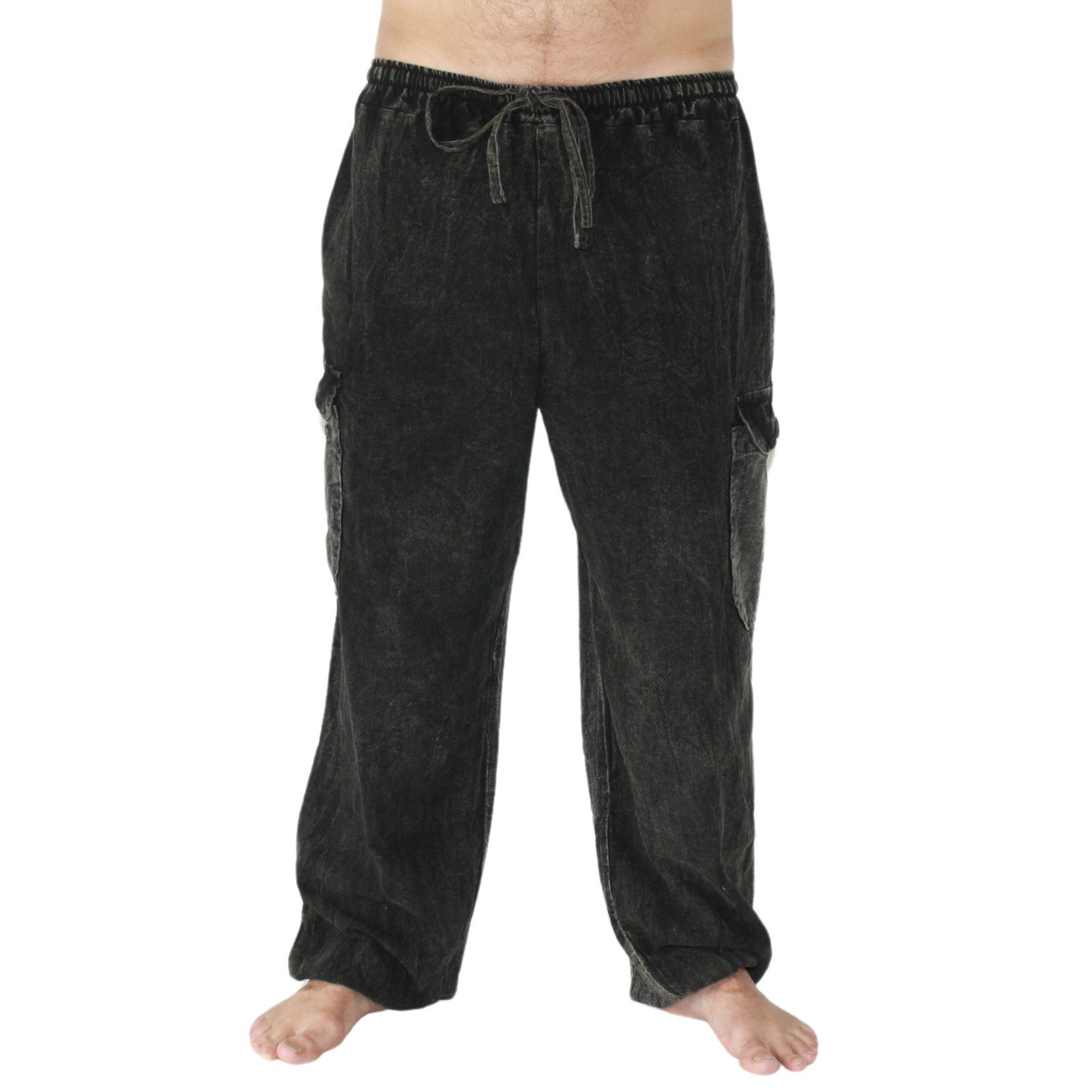 PANASIAM Cargohose weit geschnittene Cargohose aus 100% Baumwolle Baggy Hos günstig online kaufen