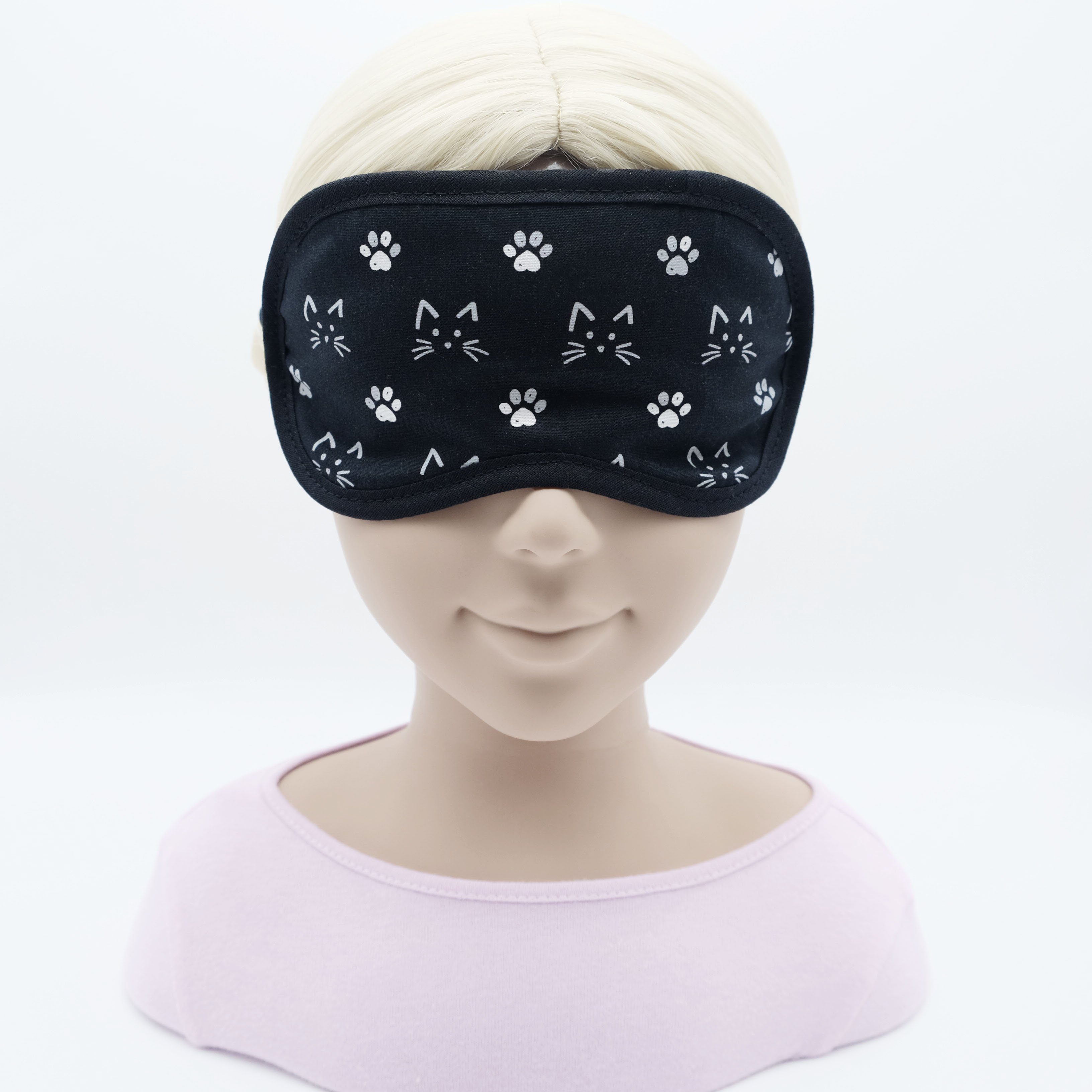 BEAZZ Schlafmaske Schlafmaske Kinder, Augenmaske, Schlafbrille Kinder - Nachtkatzen, Bequem - Perfekte Abdunklung, 1-tlg., HANDMADE IN GERMANY