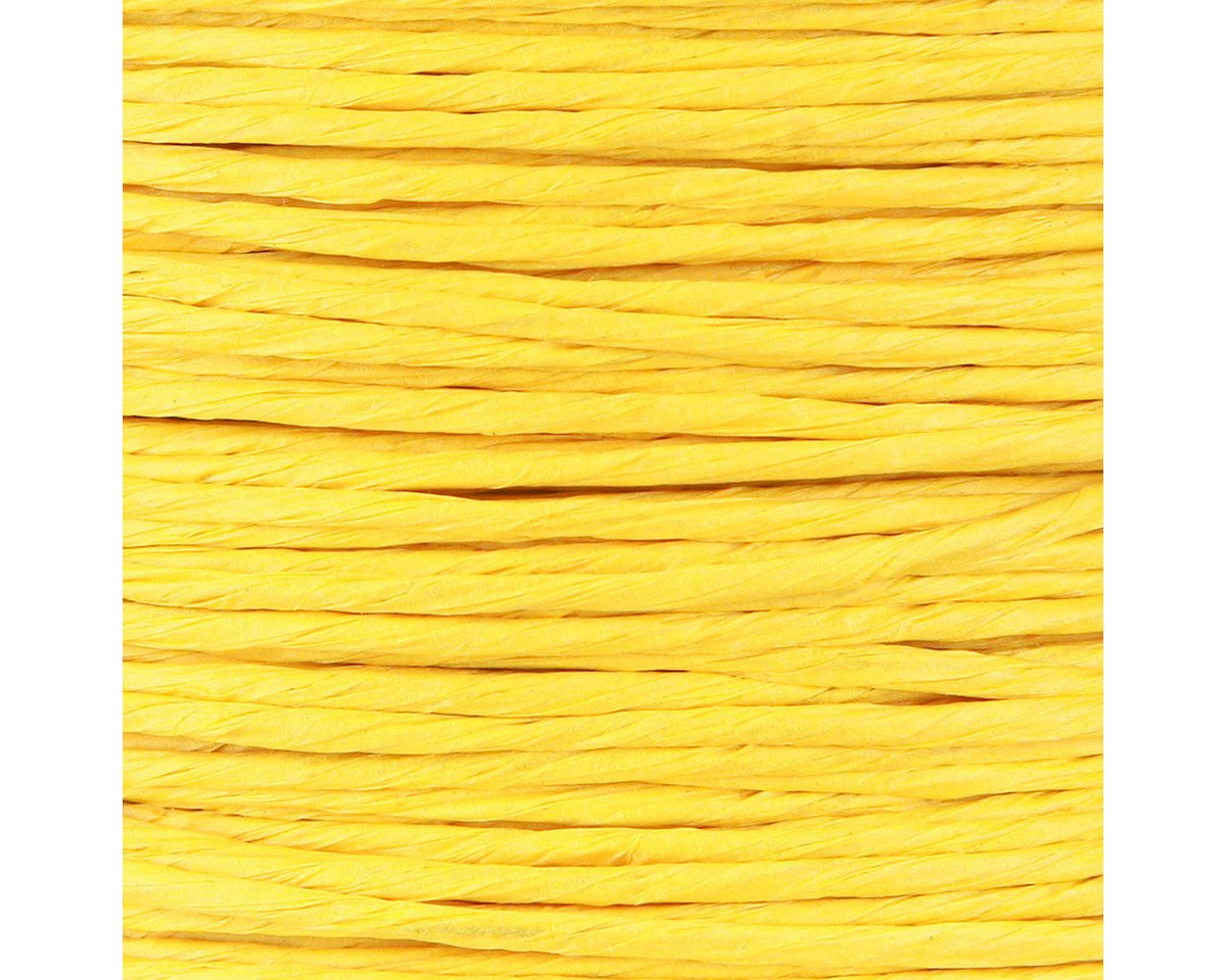 Thumbnail - H&R The wire man Basteldraht Papierkordel mit Draht Gelb Ø2mm 100m - Dekoration & Floristik