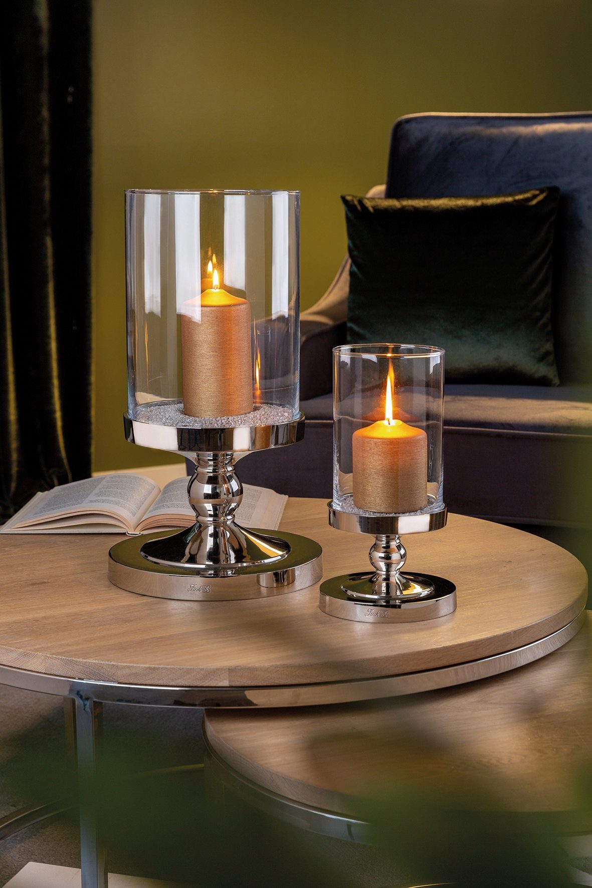 Fink Windlicht LAMONTE (1 St), aus Aluminium und Glas