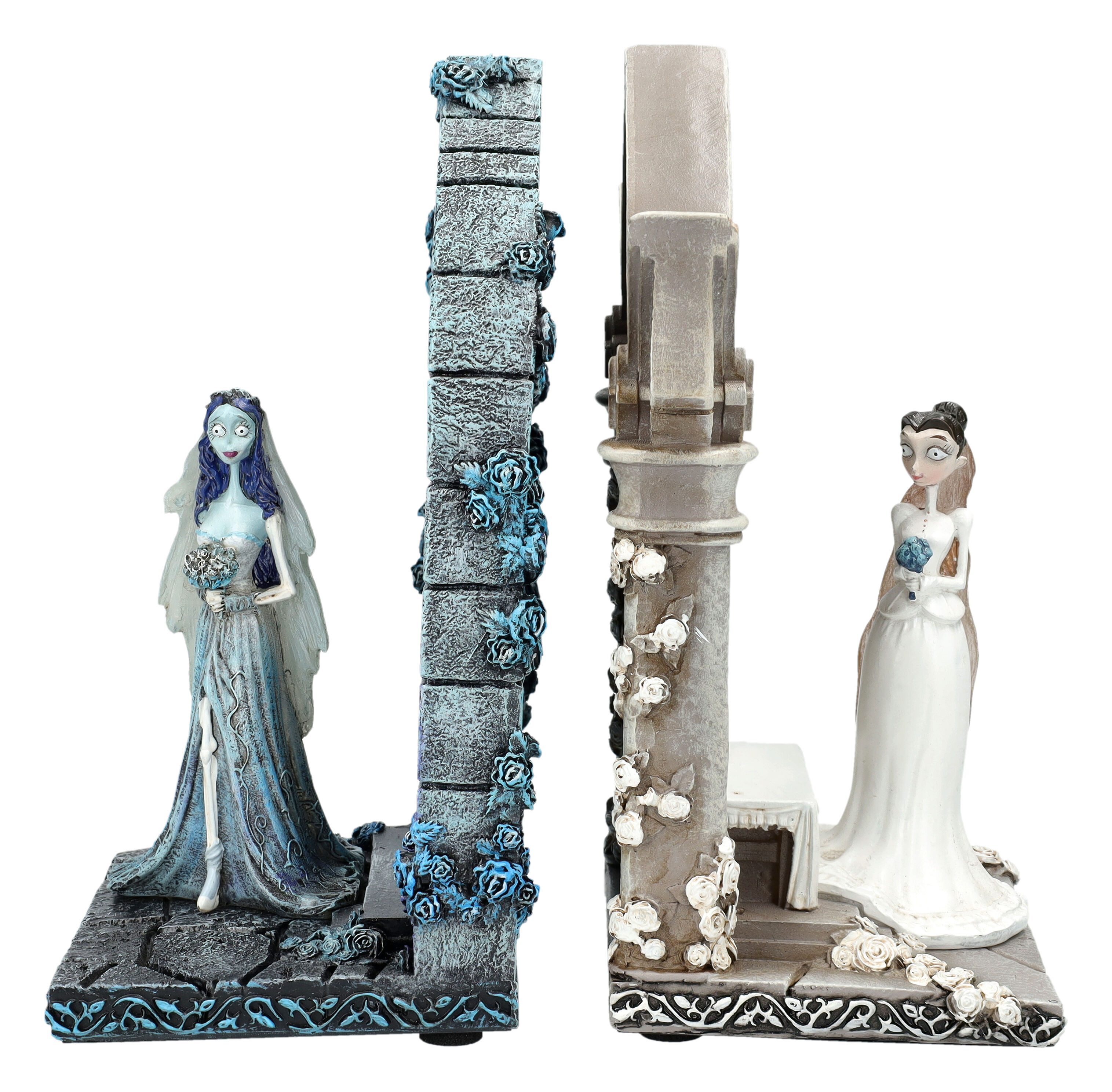 Figuren Shop GmbH Buchstütze Tim Burton Buchstützen – Corpse Bride Figur Set Gothic Emily Victoria (2 St)